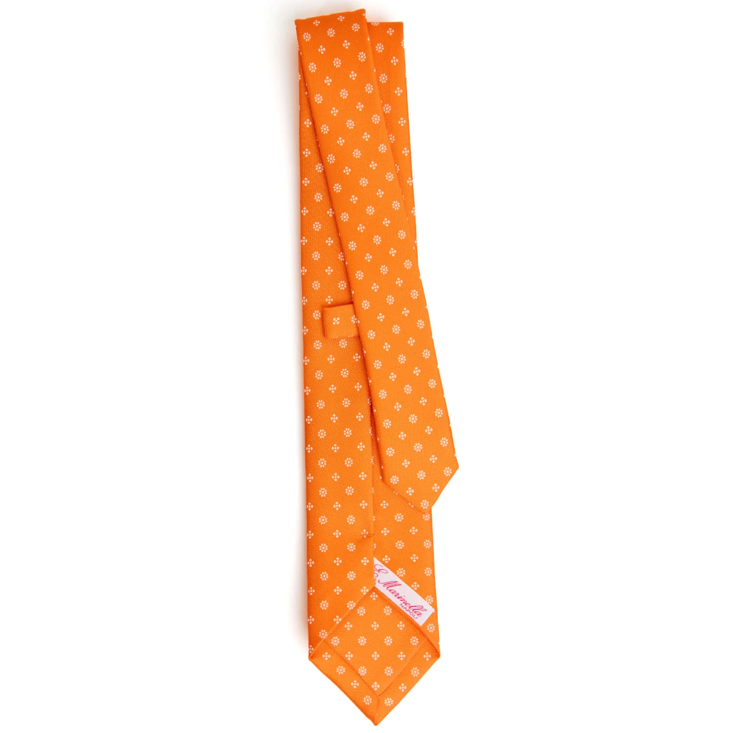 ORANGE CLASSIC LADY PRINTED SILK TIE - Image 3