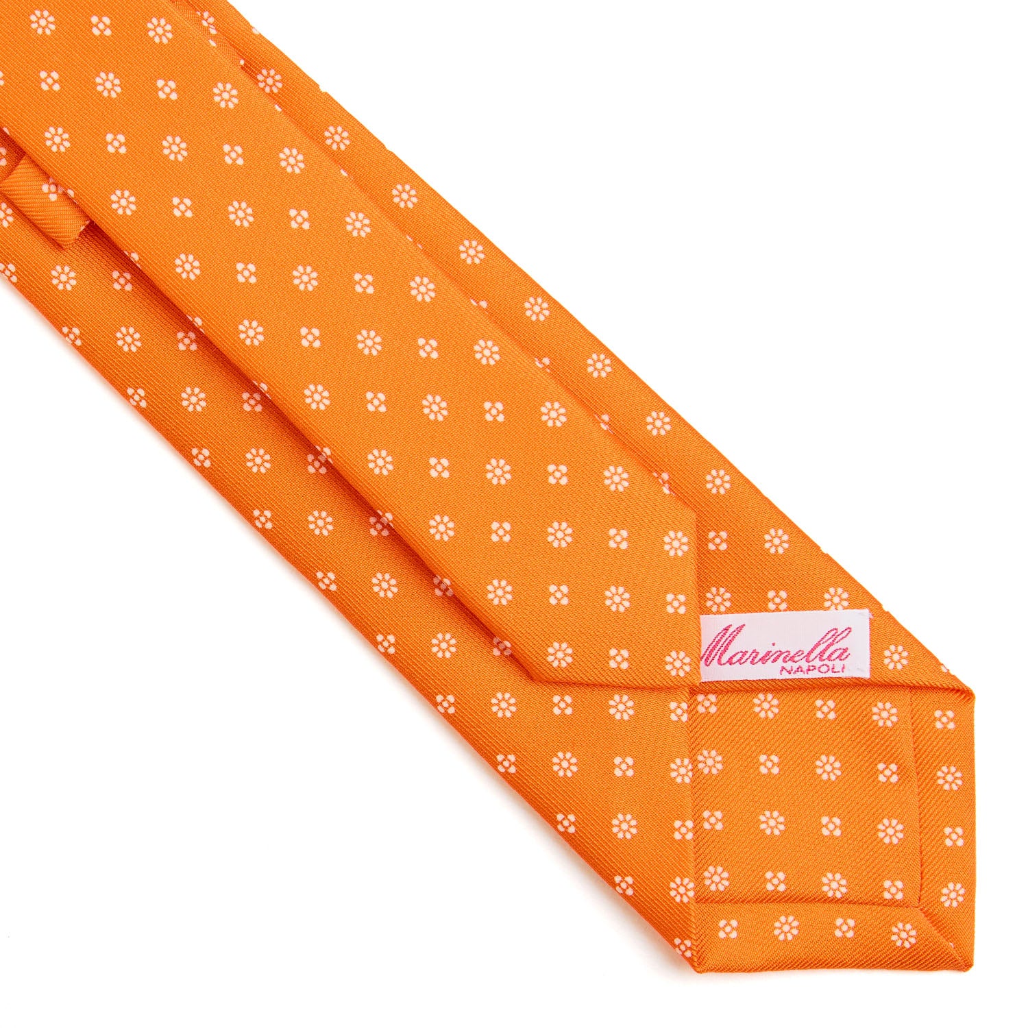ORANGE CLASSIC LADY PRINTED SILK TIE - Image 4