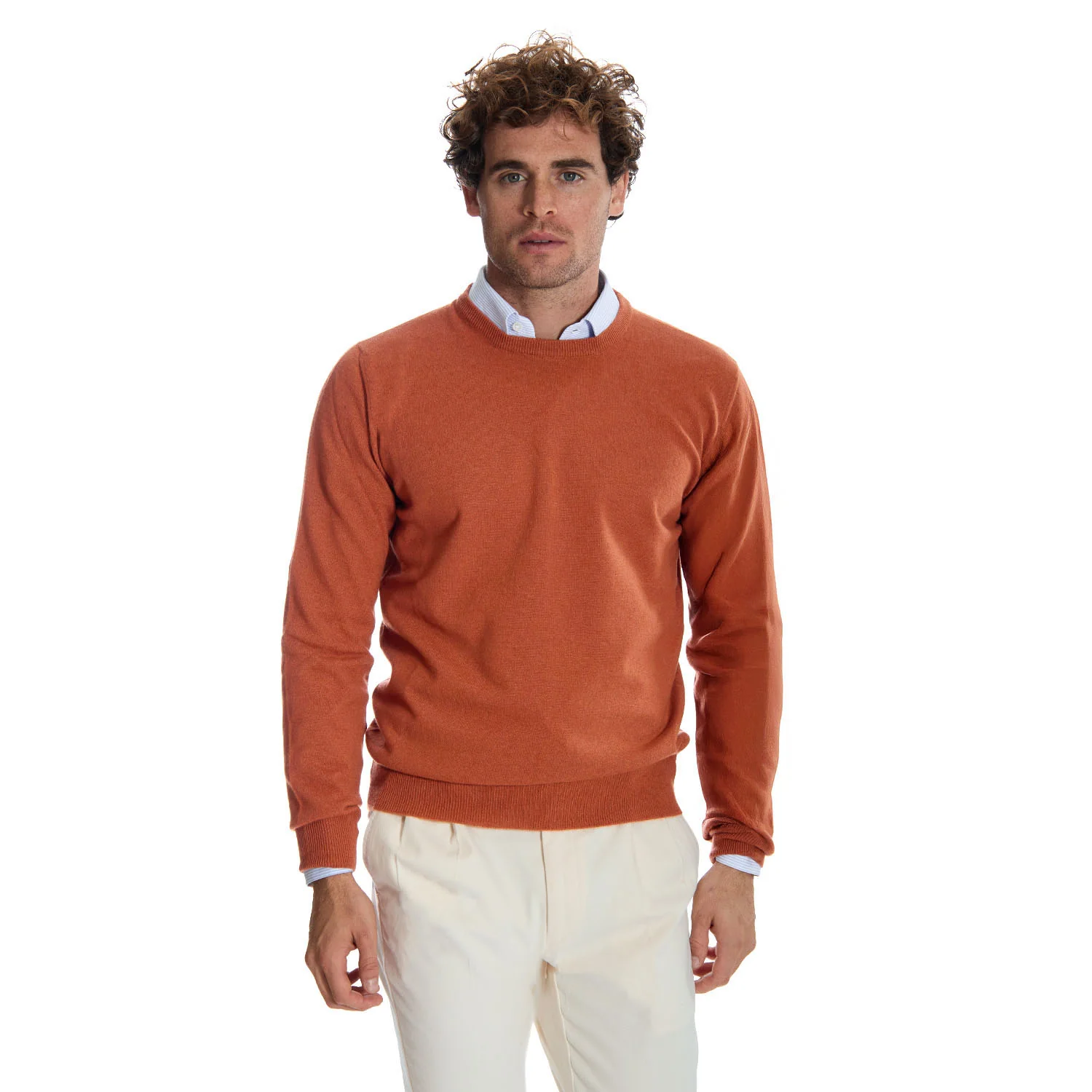 ORANGE CREWNECK SWEATER
