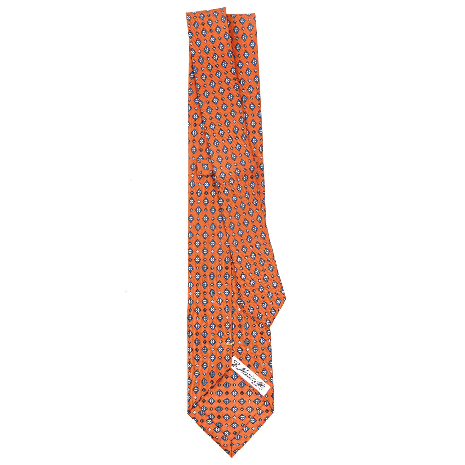 ORANGE EXTRA LONG SARTORIAL SILK TIE - Image 3