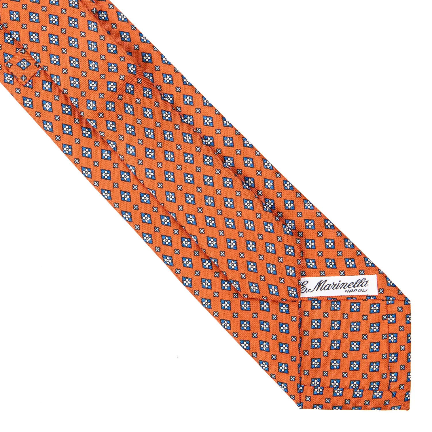 ORANGE EXTRA LONG SARTORIAL SILK TIE - Image 4