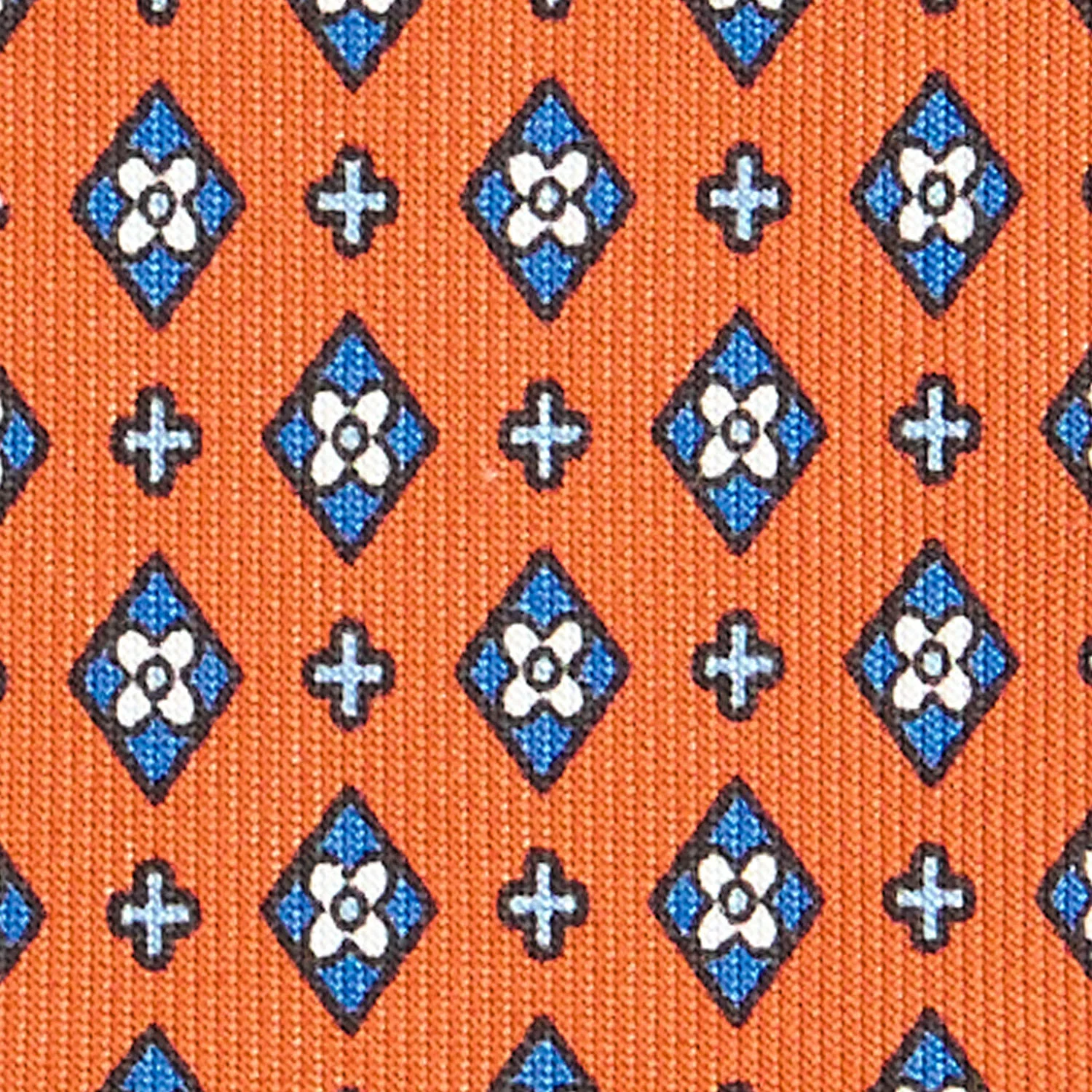 ORANGE EXTRA LONG SARTORIAL SILK TIE - Image 5