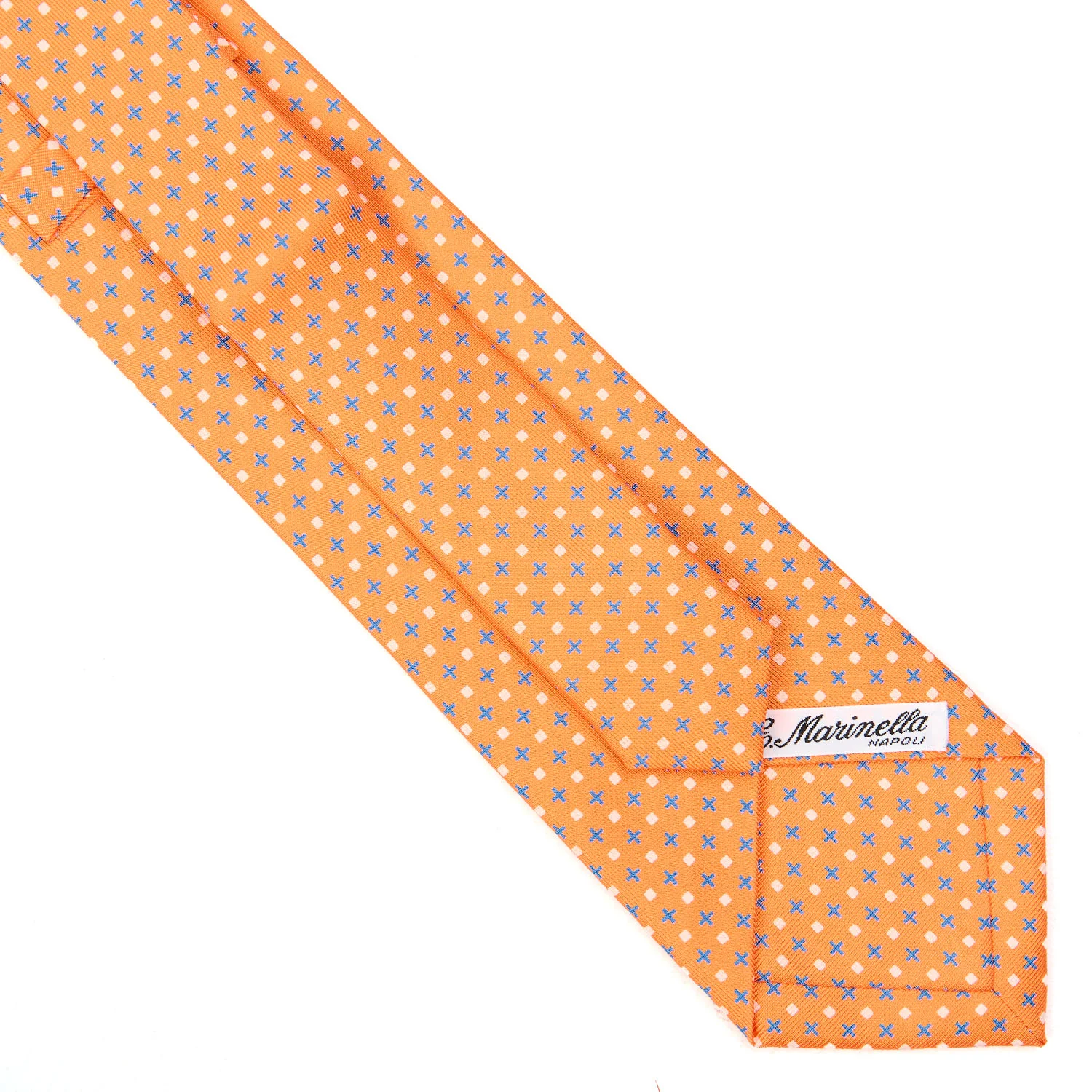 ORANGE EXTRA LONG SARTORIAL SILK TIE - Image 4