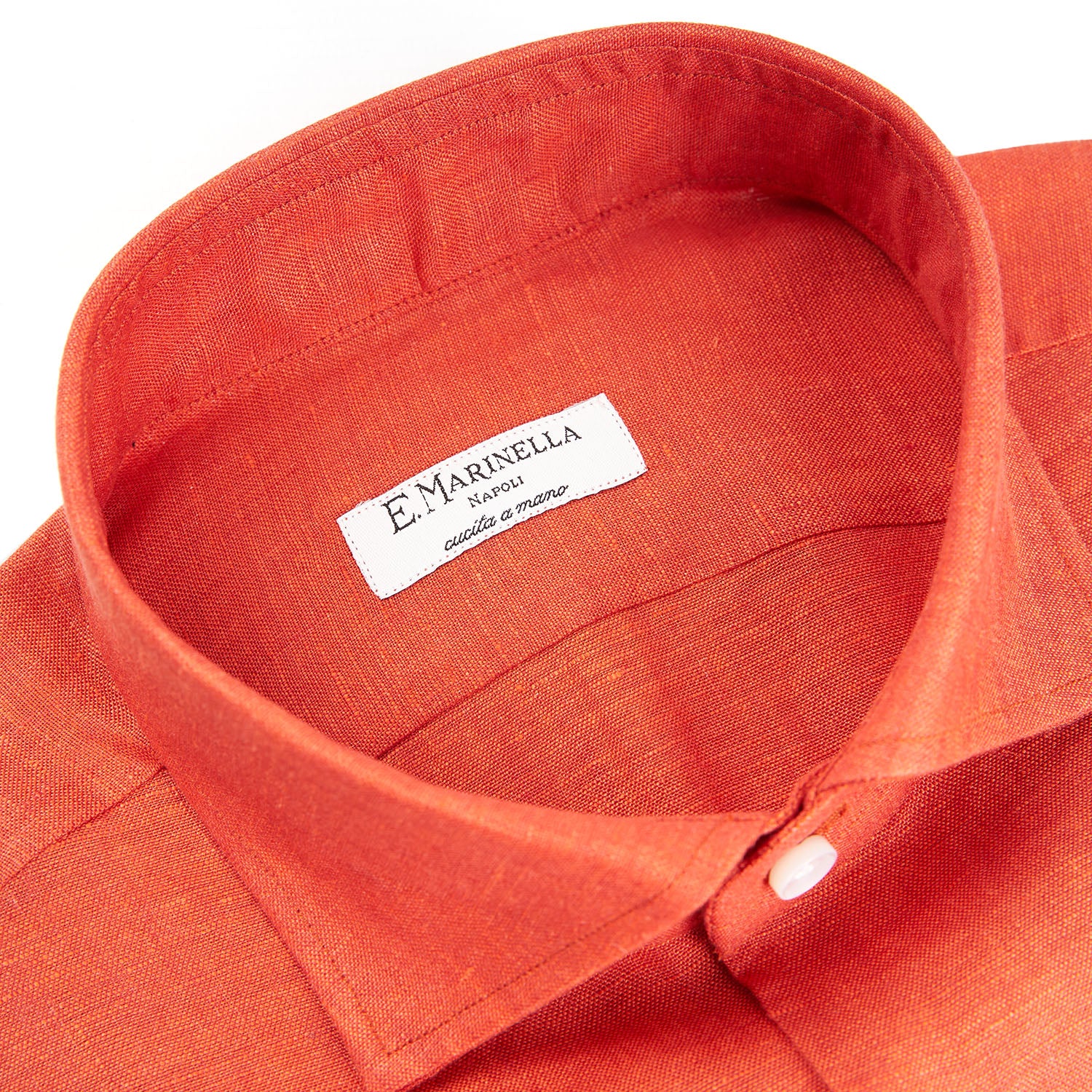 ORANGE LINEN SHIRT - Image 3
