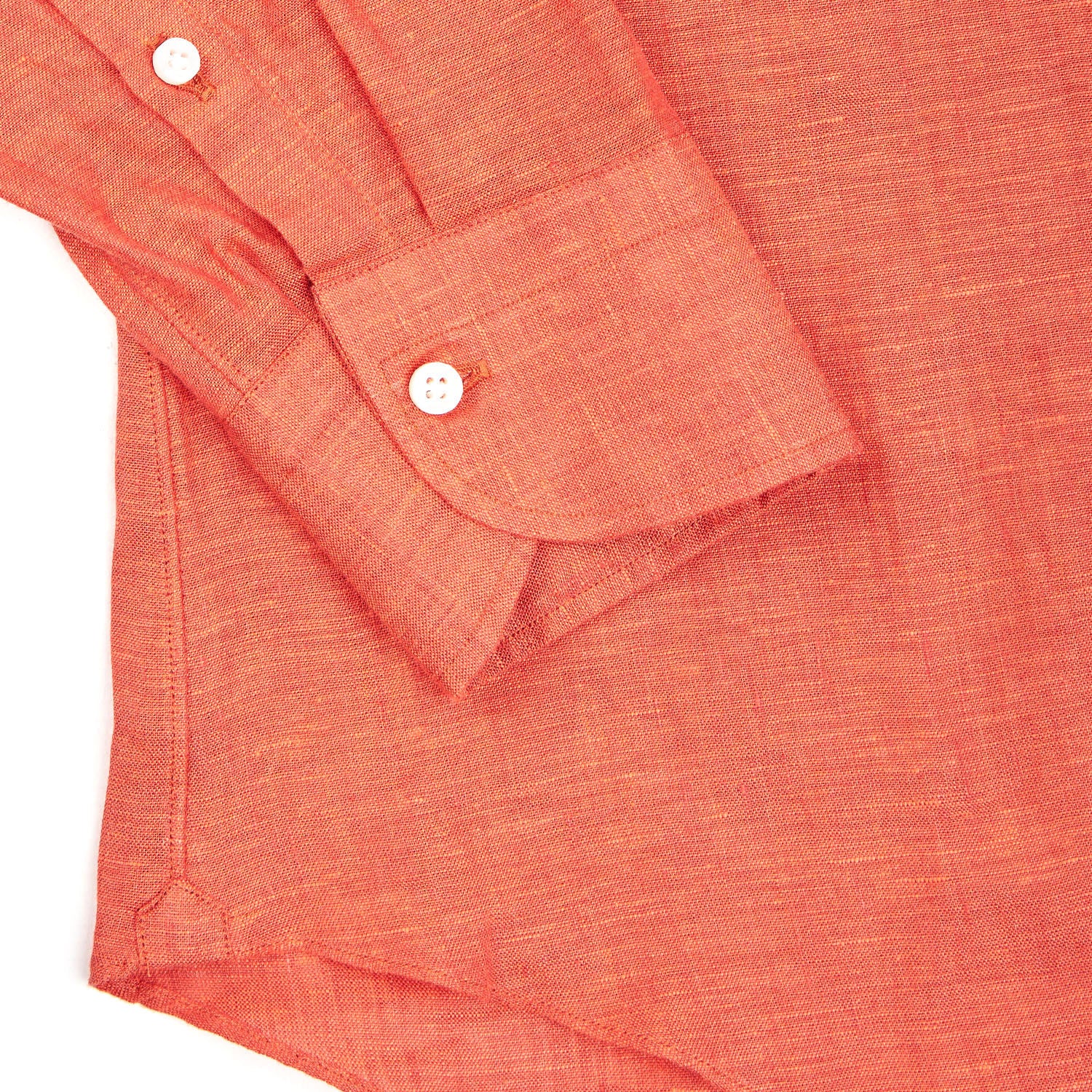 ORANGE LINEN SHIRT - Image 5
