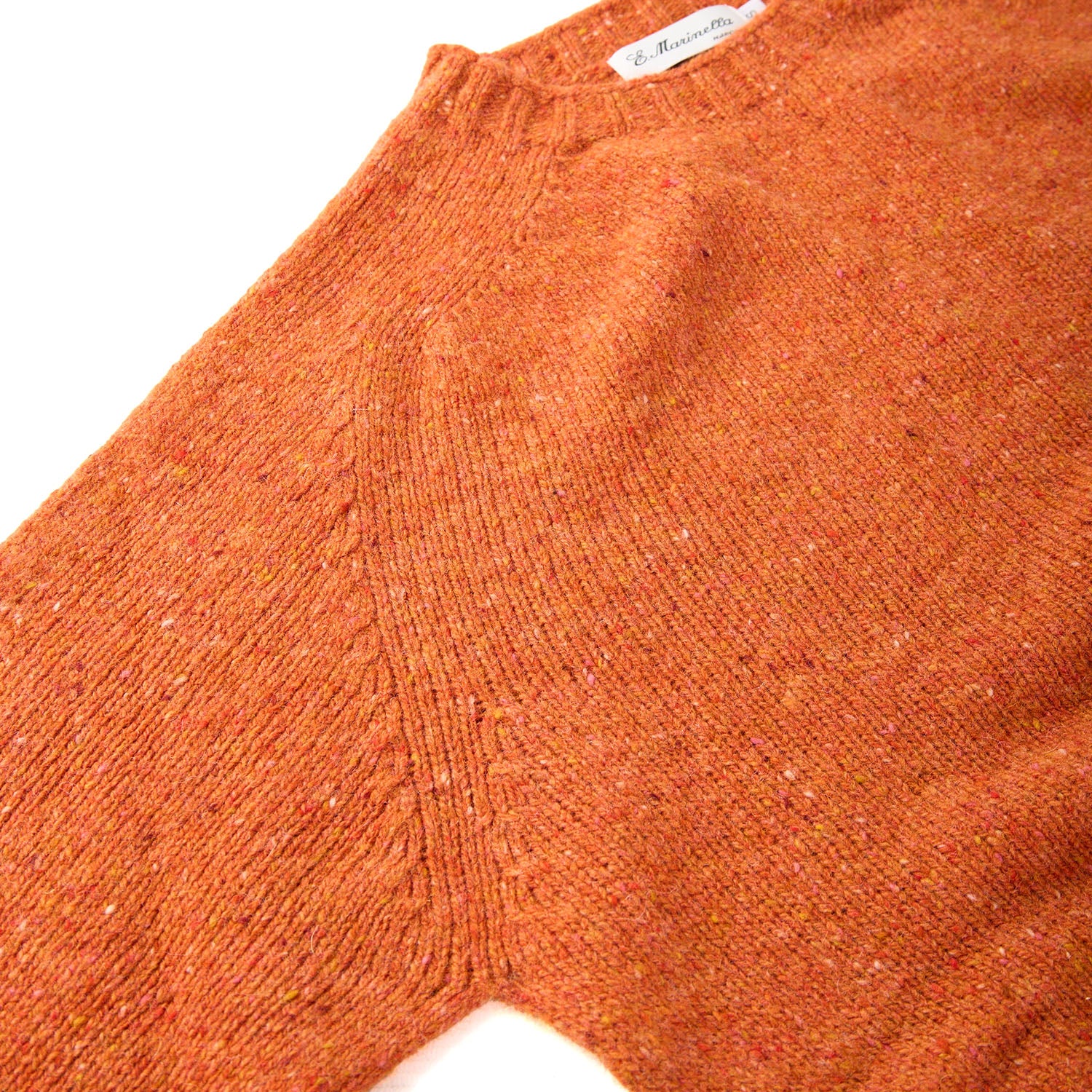 ORANGE SHETLAND SWEATER - Image 4