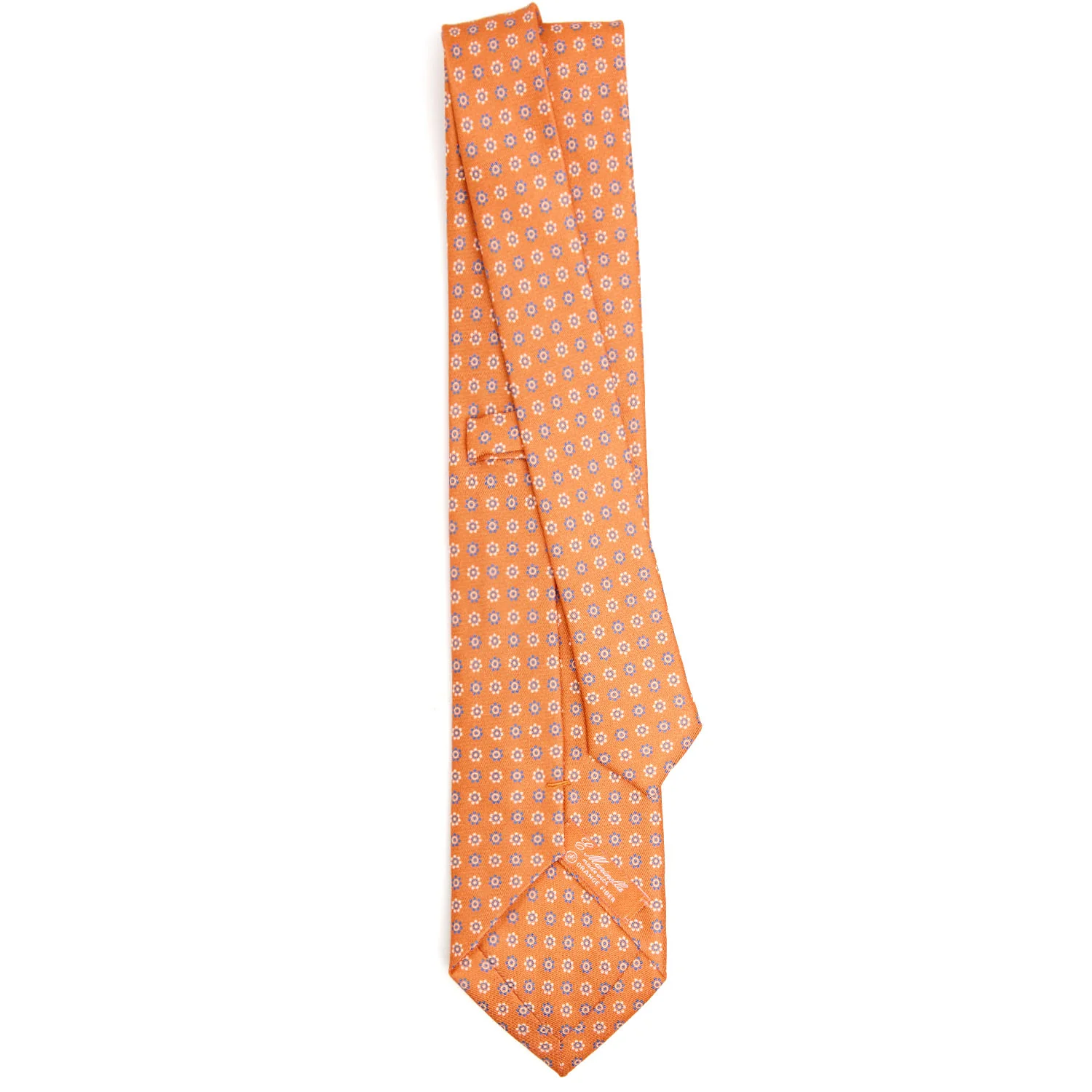ORANGE SILK AND ORANGE FIBER TIE - Image 3