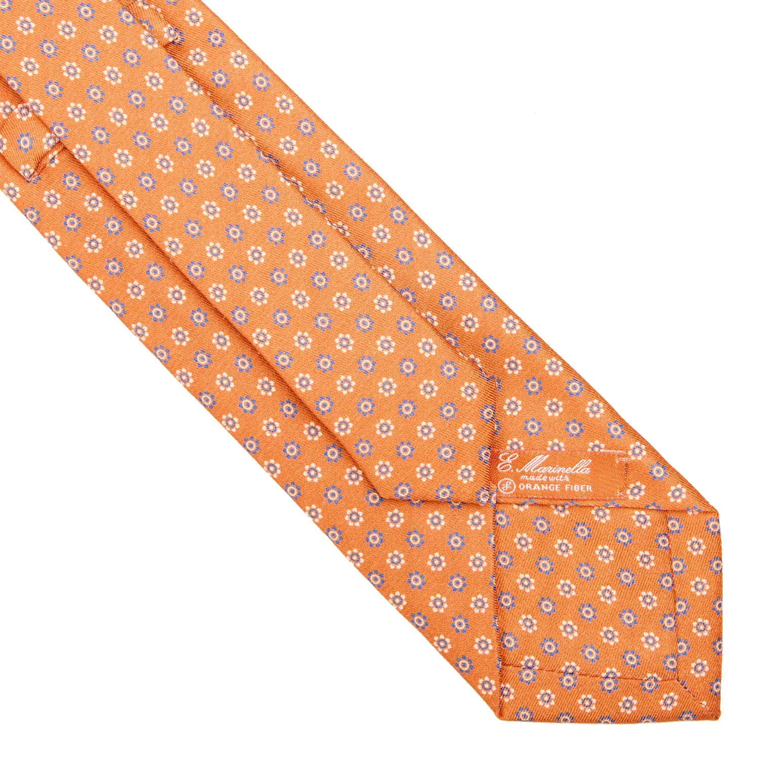 ORANGE SILK AND ORANGE FIBER TIE - Image 4