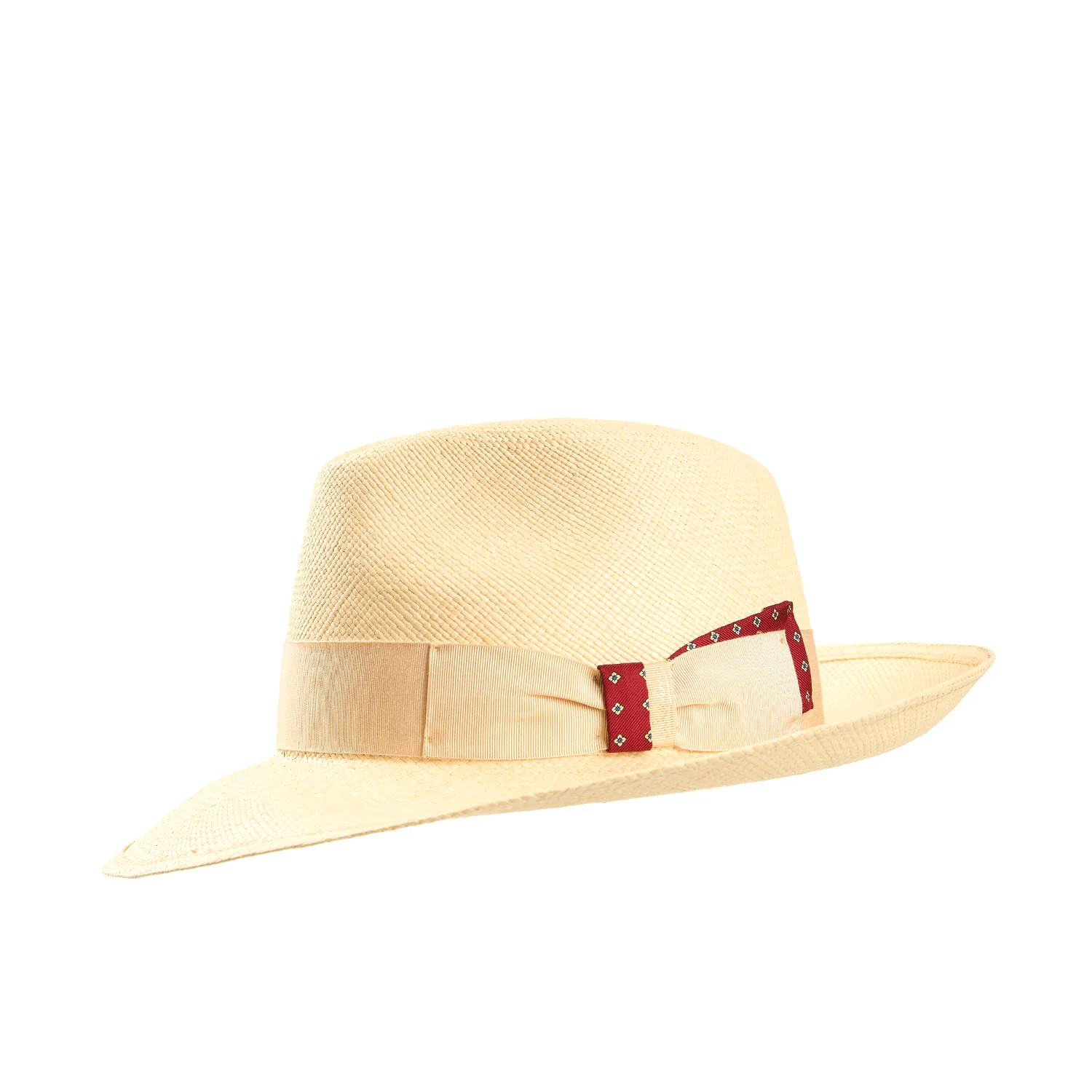 PANAMA AMEDEO MODEL WITH BURGUDY DETAILS ON BOW AND BAND, 60 CM