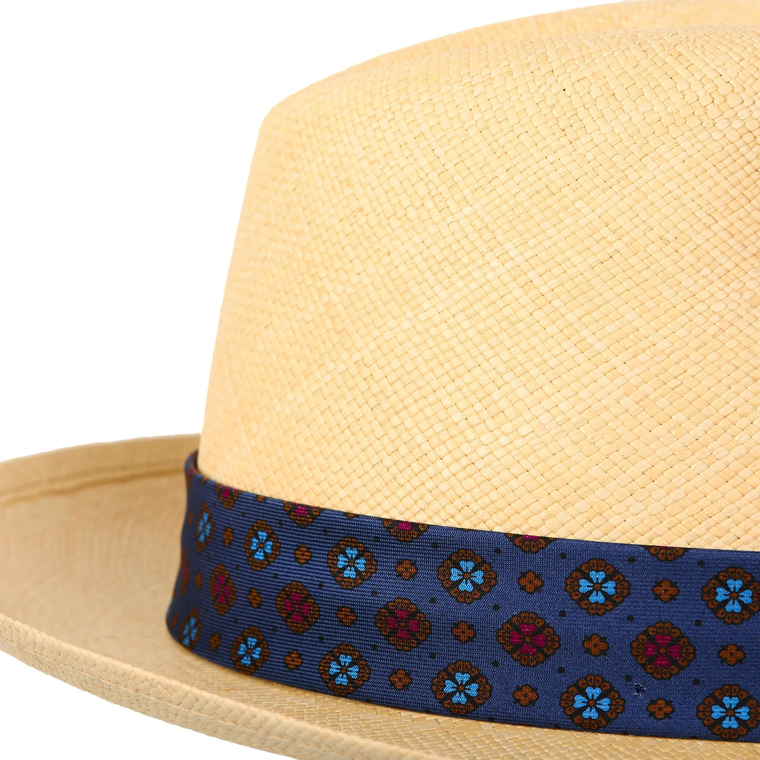PANAMA FEDERICO MODEL WITH BLUE SILK BAND, 60 CM - Image 4