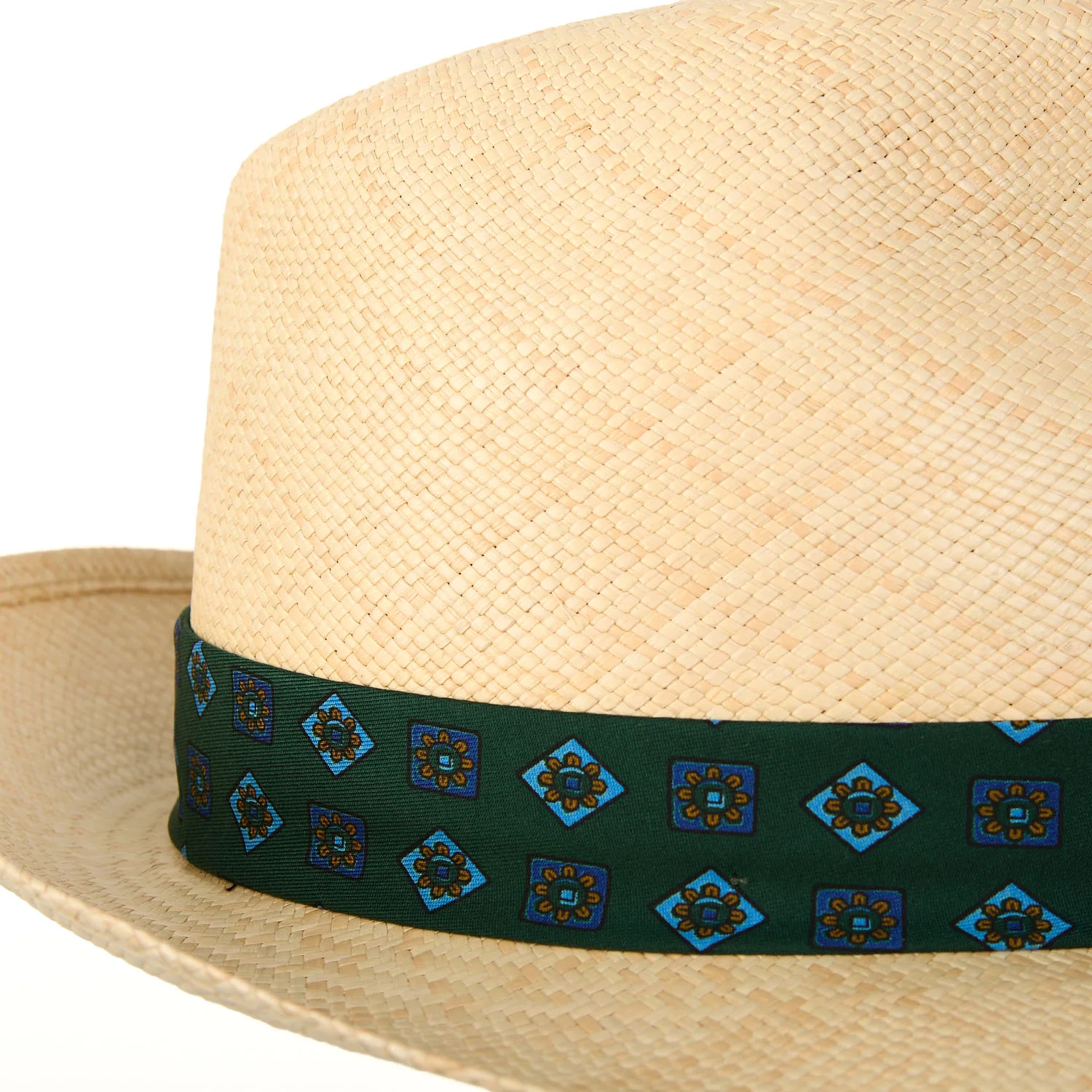 PANAMA FEDERICO MODEL WITH DARK GREEN SILK BAND, 57 CM - Image 4