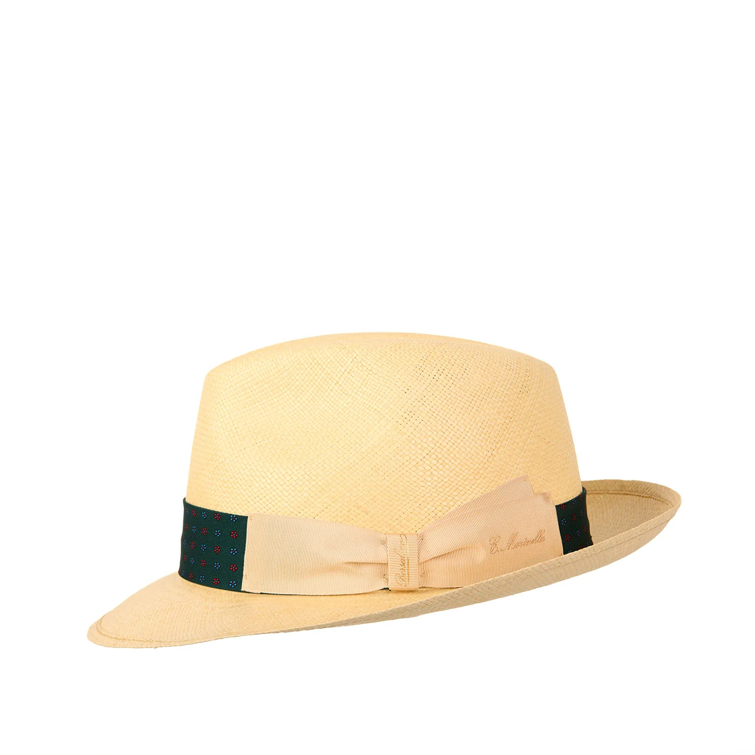 PANAMA FEDERICO MODEL WITH DARK GREEN SILK BAND, 61 CM