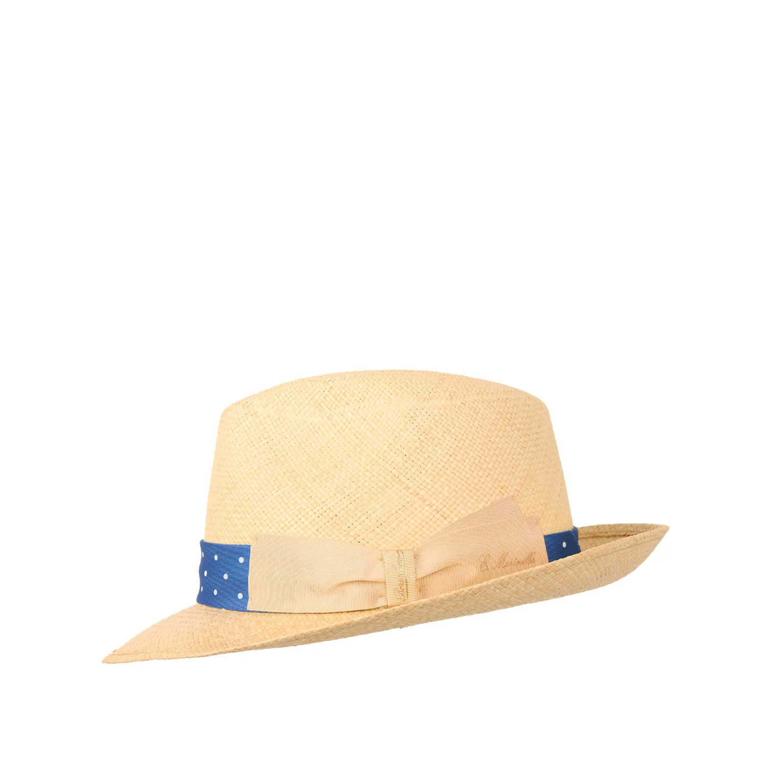 PANAMA FEDERICO MODEL WITH MID BLUE SILK BAND, 59 CM
