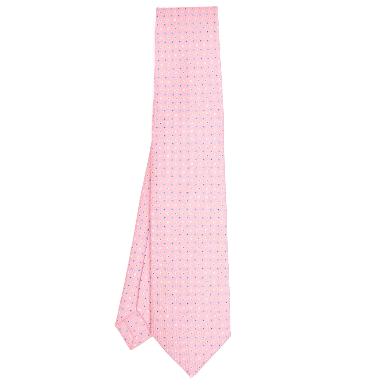 PINK 5 FOLD SARTORIAL SILK TIE - Image 2