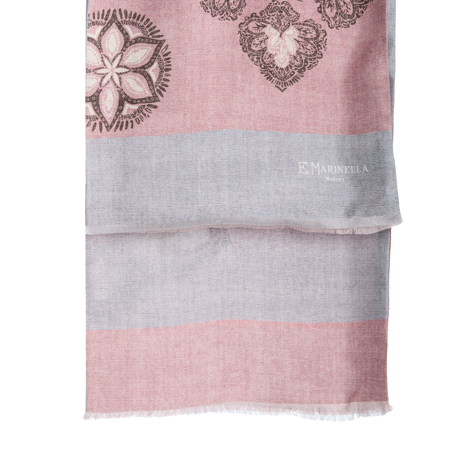PINK DOUBLE SILK SCARF - Image 2