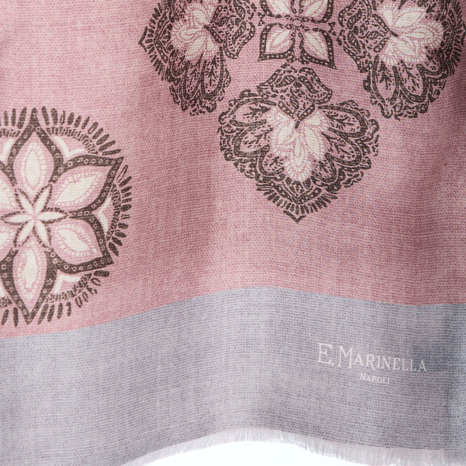PINK DOUBLE SILK SCARF - Image 3