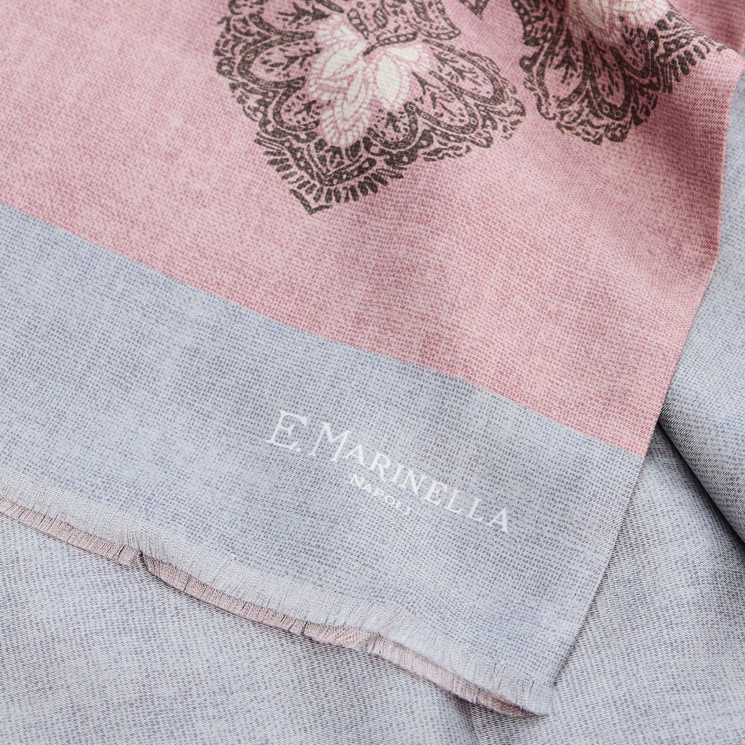 PINK DOUBLE SILK SCARF - Image 4