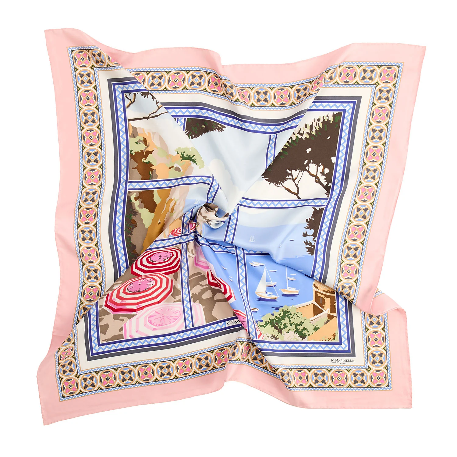 PINK SILK SCARF 90 - Image 2