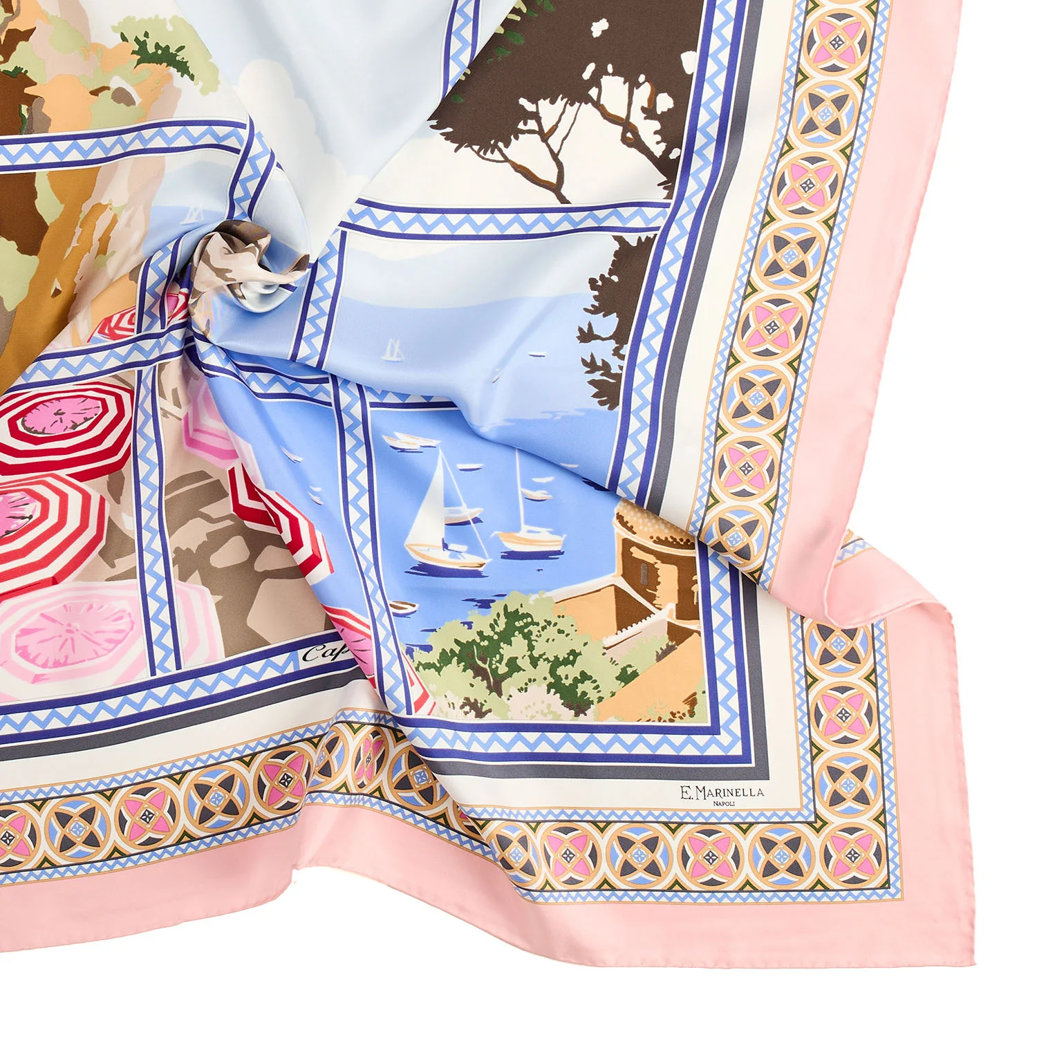 PINK SILK SCARF 90 - Image 3