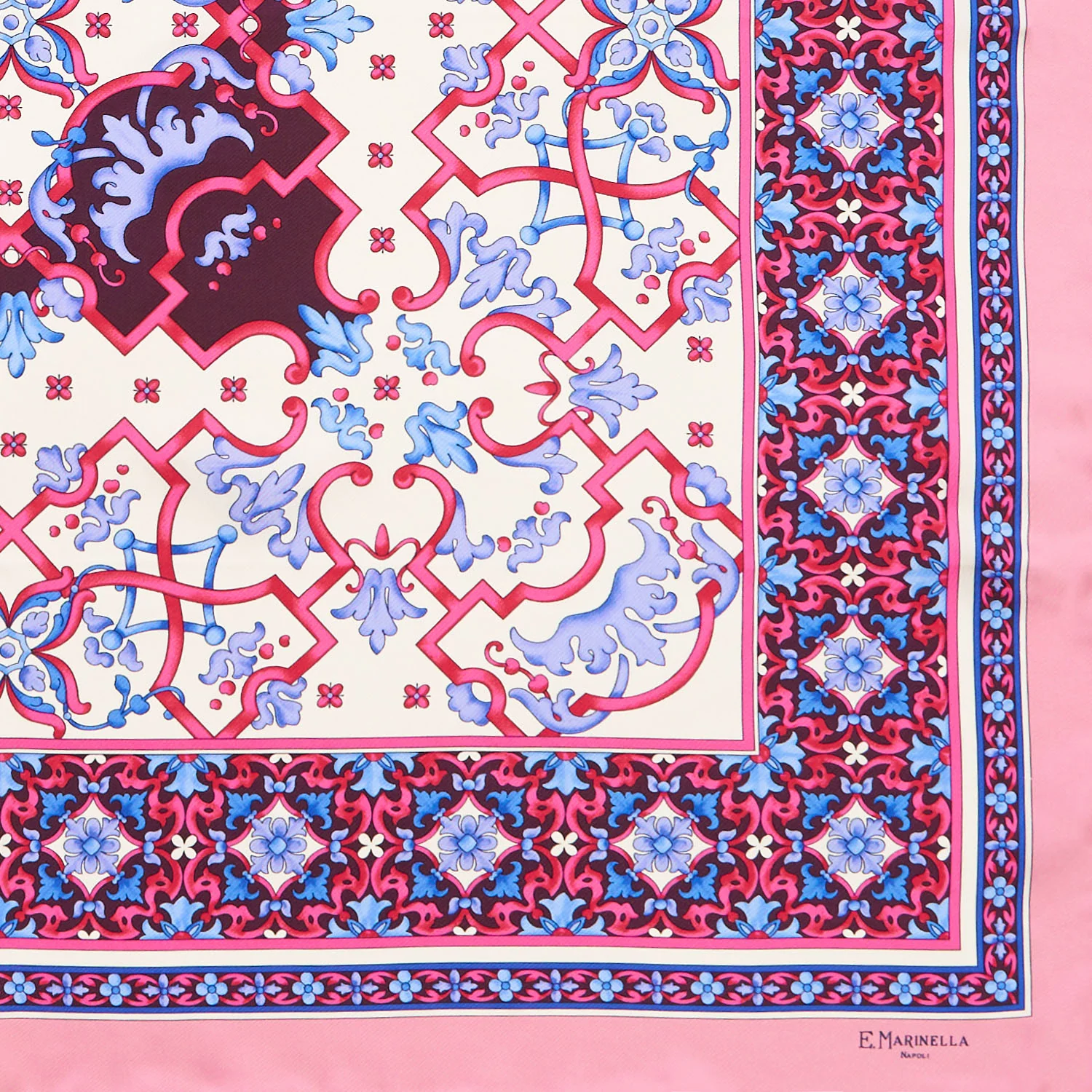 PINK SILK SCARF 90 - Image 3