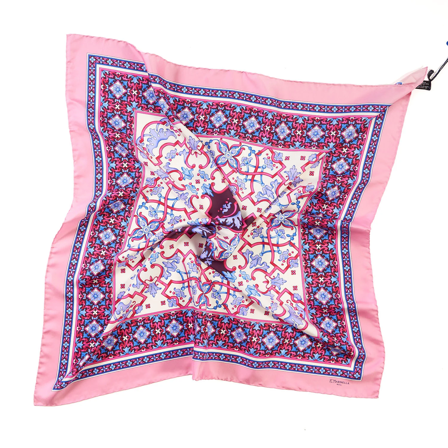 PINK SILK SCARF 90 - Image 4