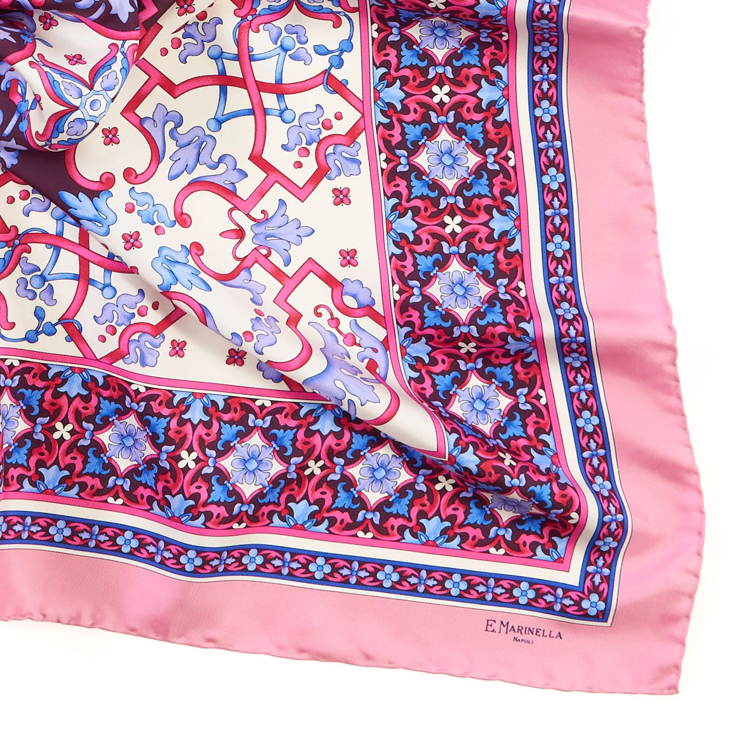 PINK SILK SCARF 90 - Image 5