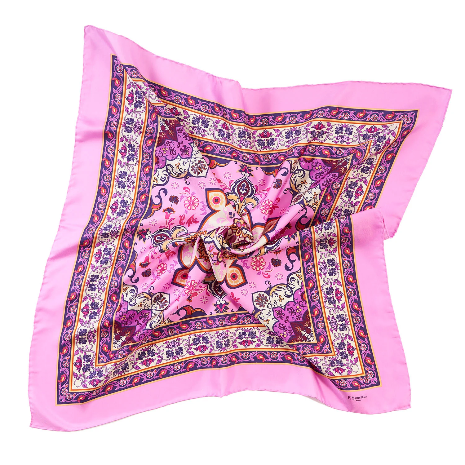 PINK SILK SCARF 90 - Image 4