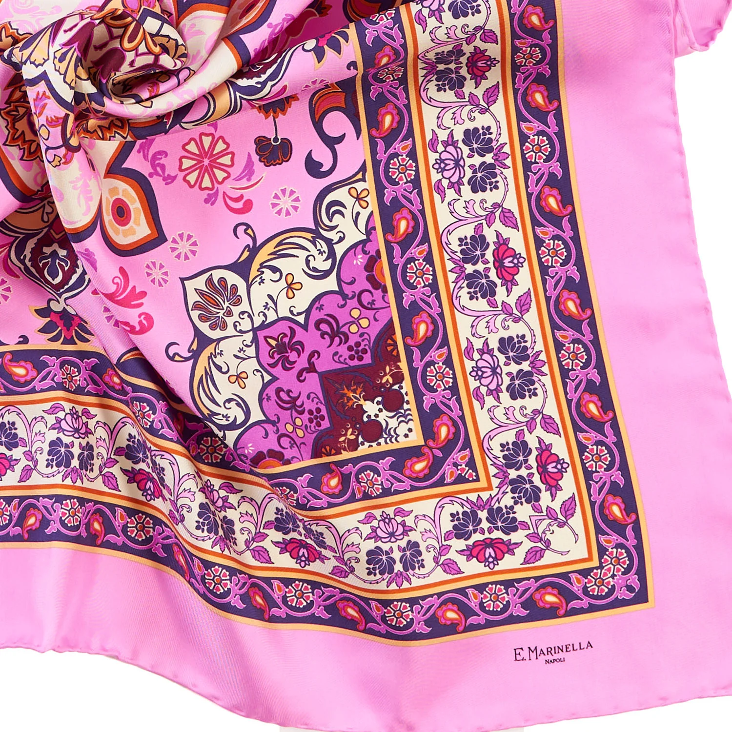 PINK SILK SCARF 90 - Image 5