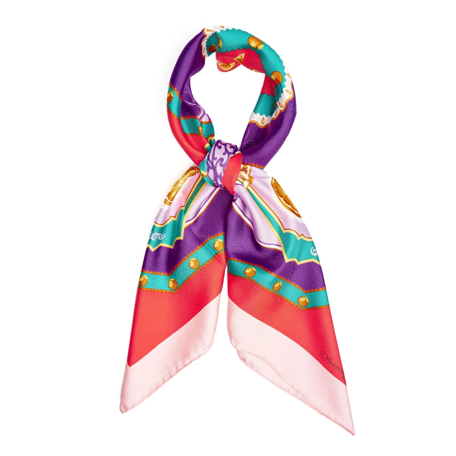 PINK SILK SCARF 90 - Image 3