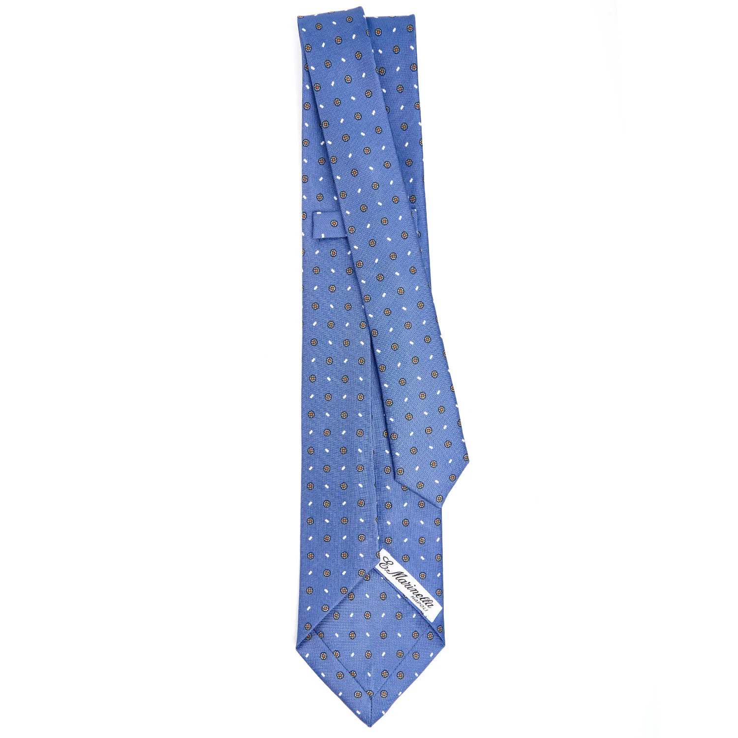 POWDER BLUE 7 FOLD SARTORIAL SILK TIE - Image 3