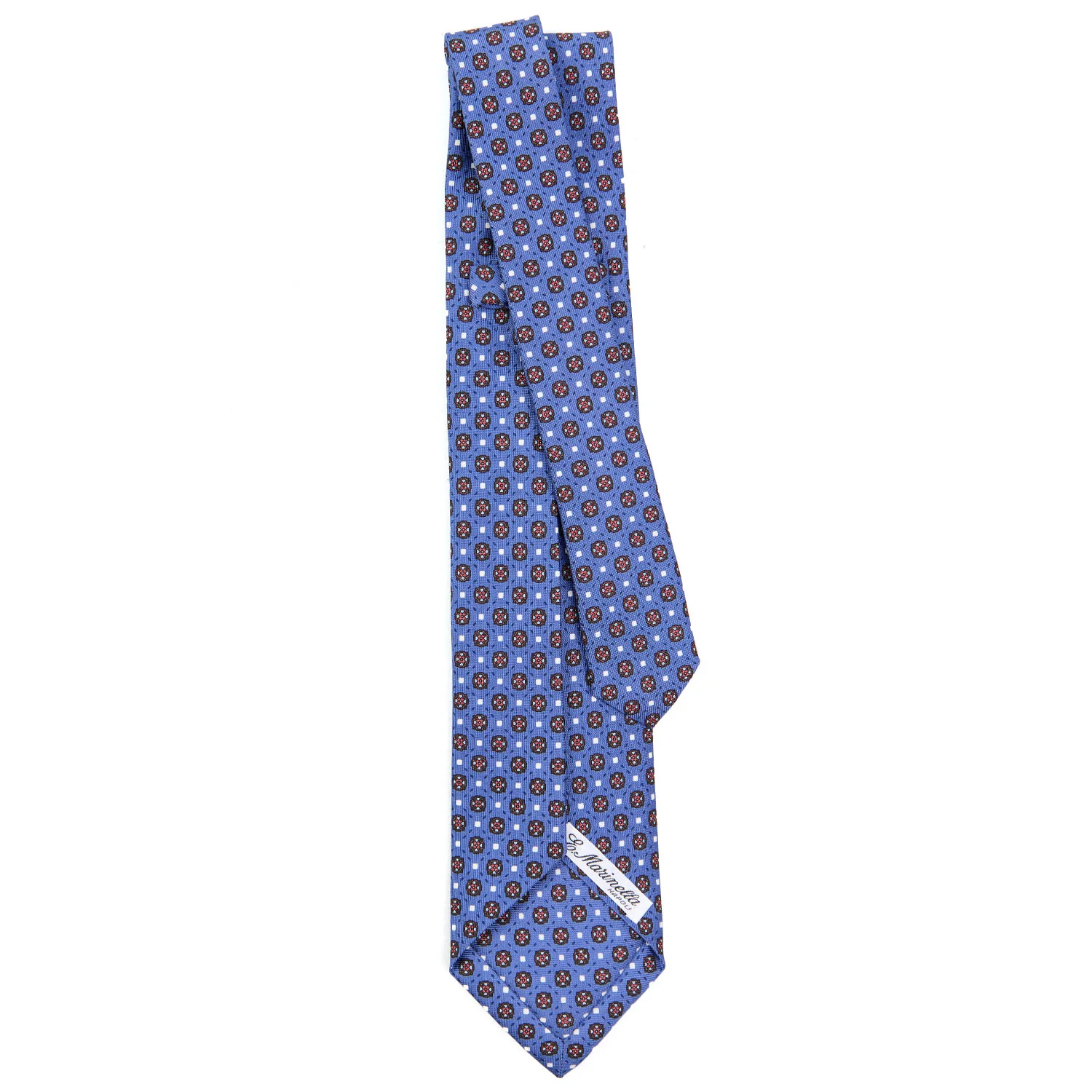 POWDER BLUE 7 FOLD SARTORIAL SILK TIE - Image 3