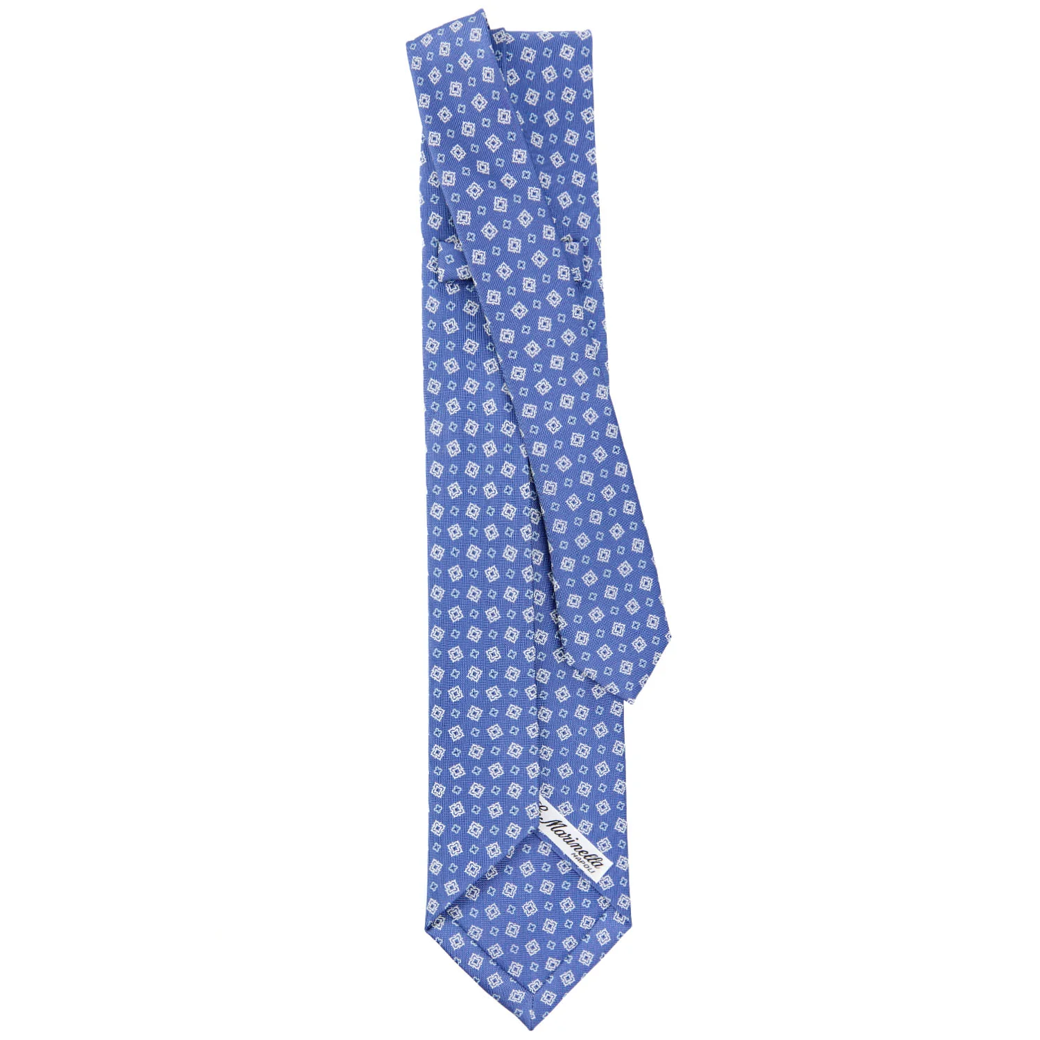 POWDER BLUE 9 FOLD SARTORIAL SILK TIE - Image 3