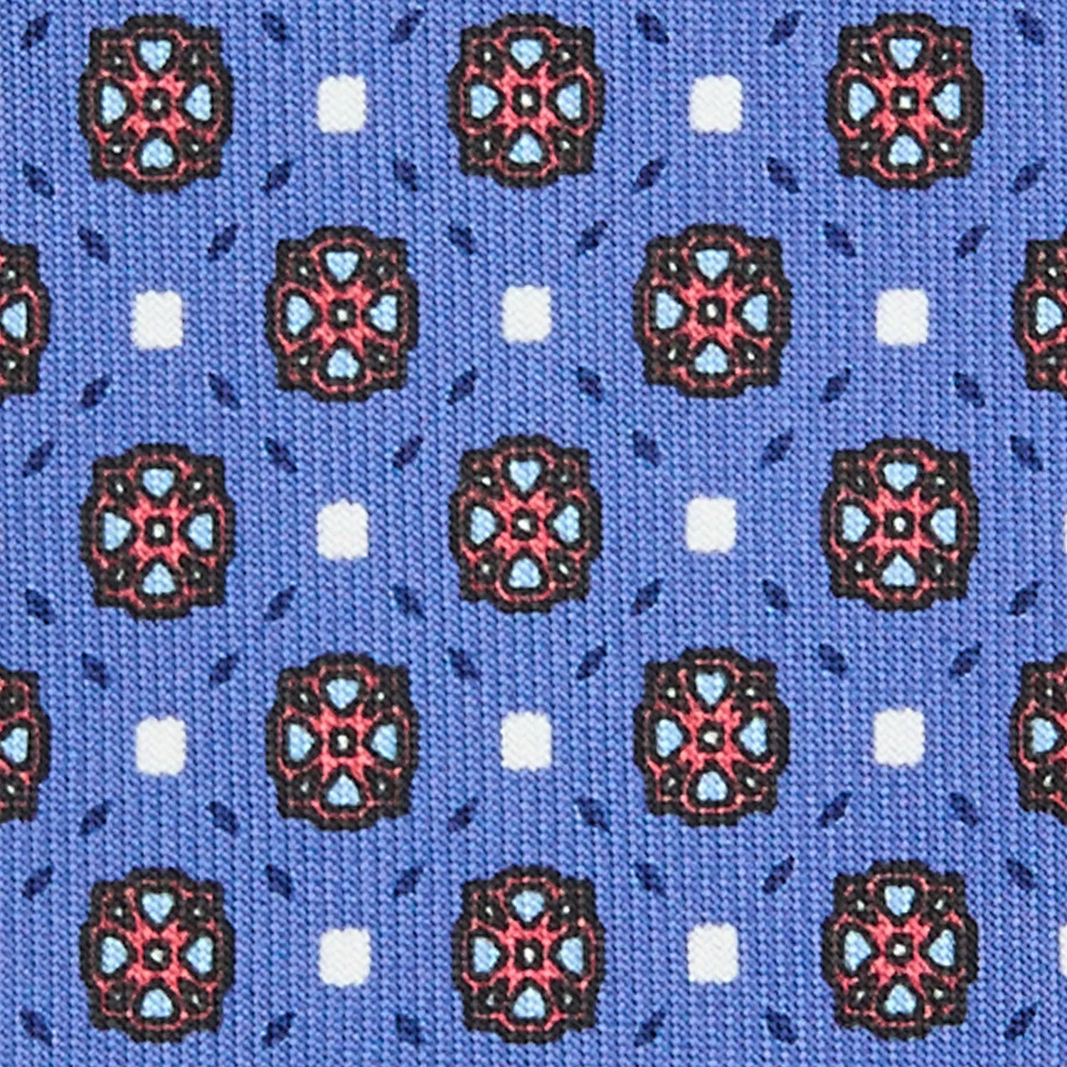 POWDER BLUE 9 FOLD SARTORIAL SILK TIE - Image 4