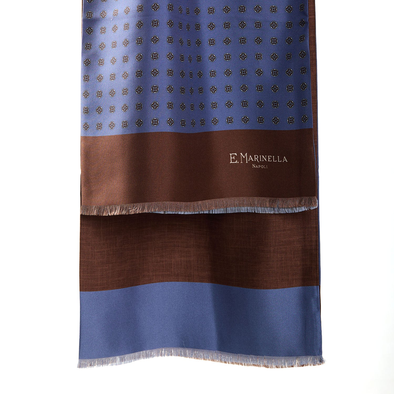 POWDER BLUE DOUBLE SILK SCARF - Image 2