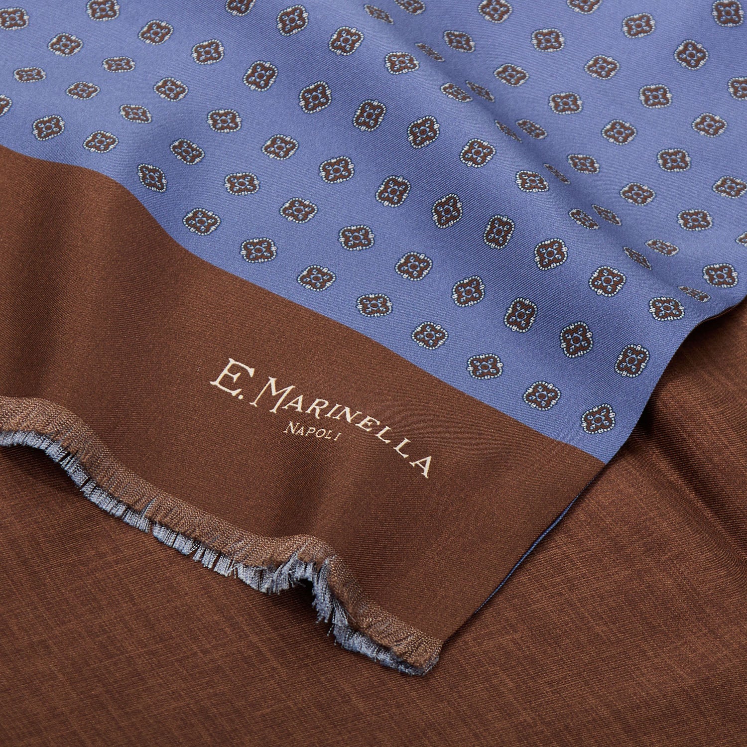POWDER BLUE DOUBLE SILK SCARF - Image 4