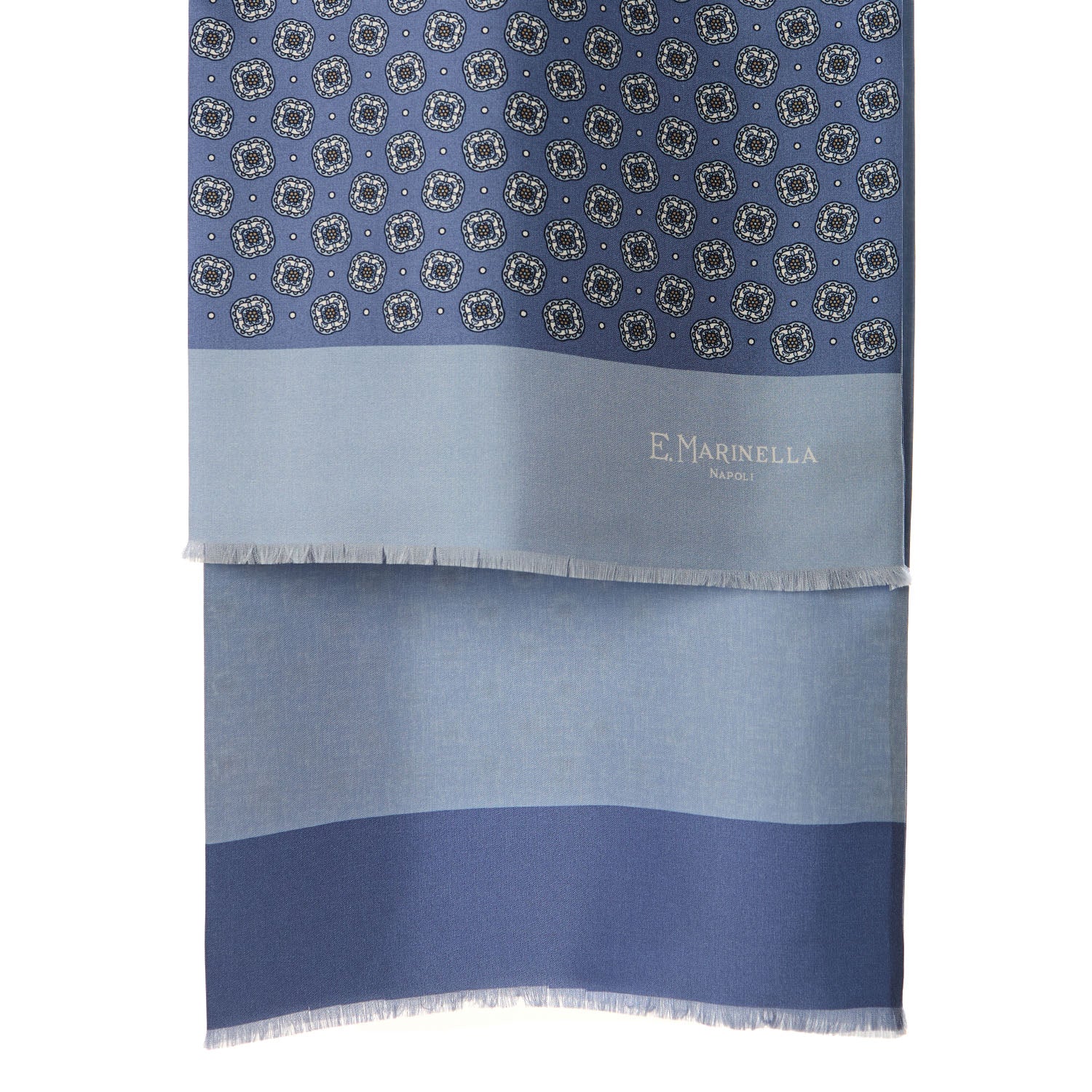 POWDER BLUE DOUBLE SILK SCARF - Image 2