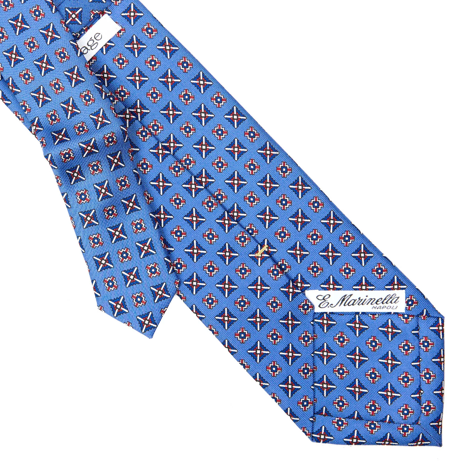 POWDER BLUE EXTRA LONG SILK TIE - Image 4