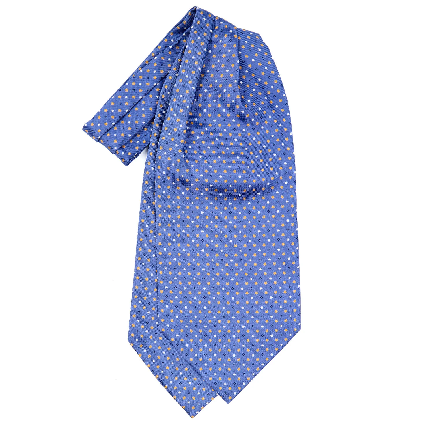 POWDER BLUE SILK ASCOT TIE