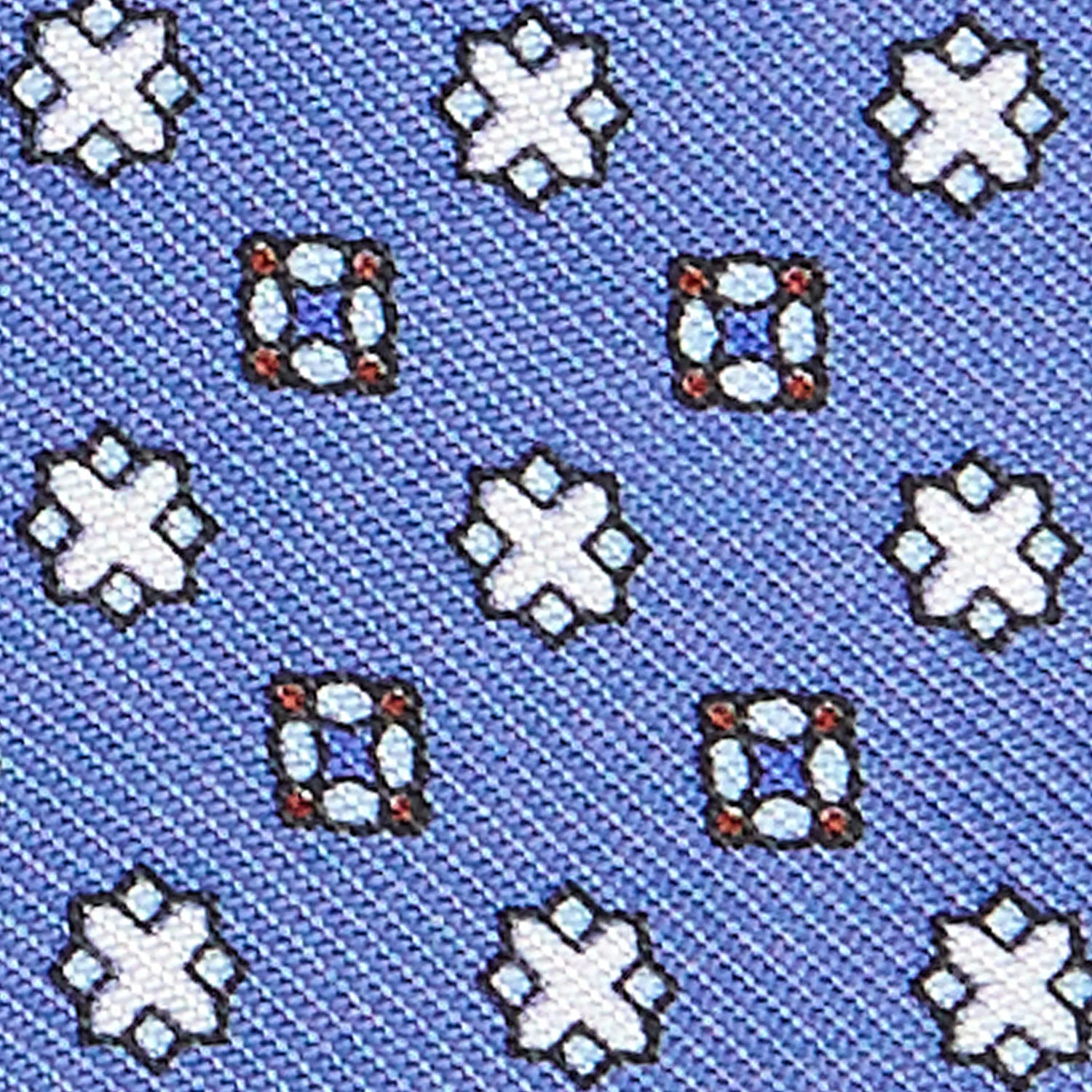 POWDER BLUE SILK BOWTIE TO SELF-TIE - Image 2