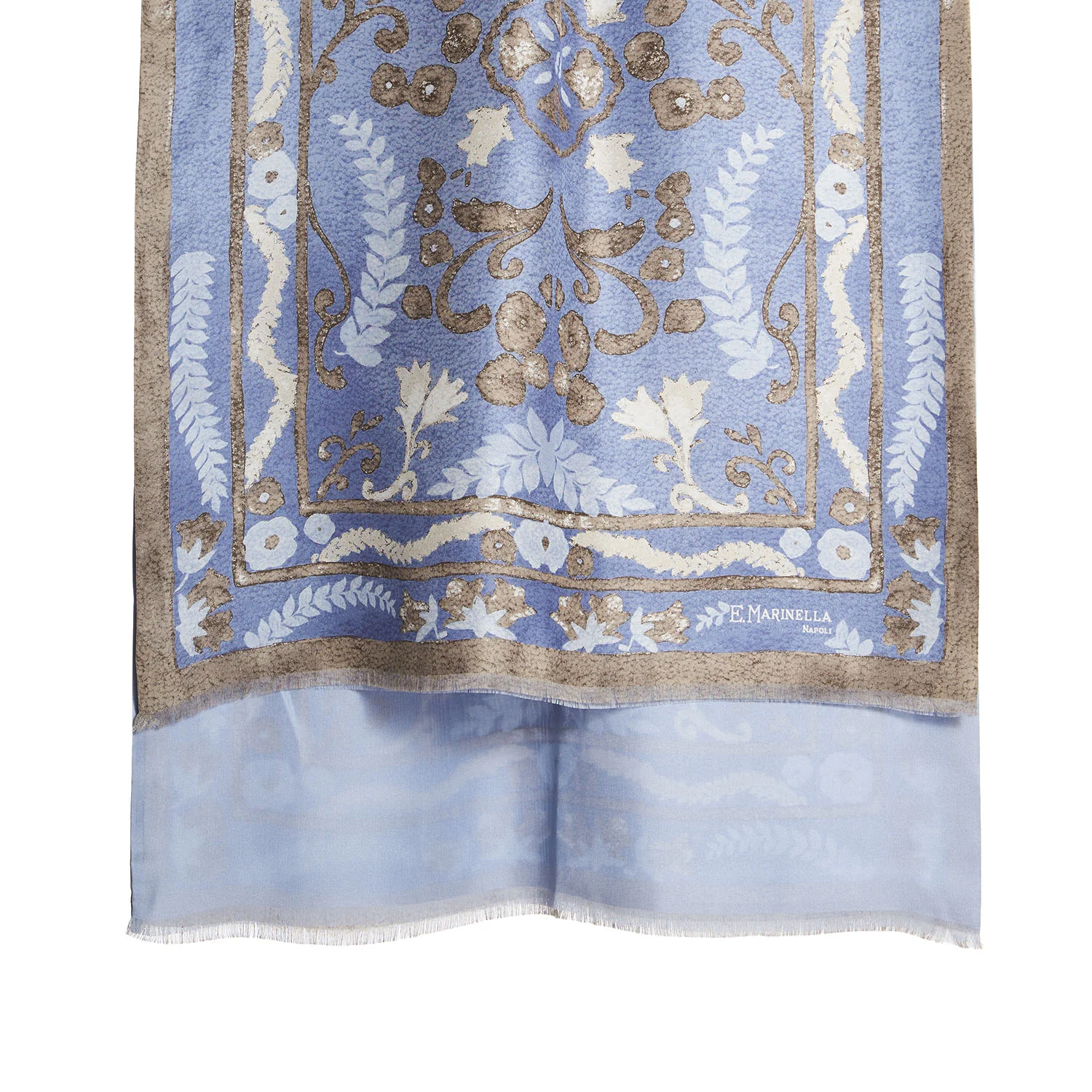 POWDER BLUE STOLE 115 IN SILK - Image 2
