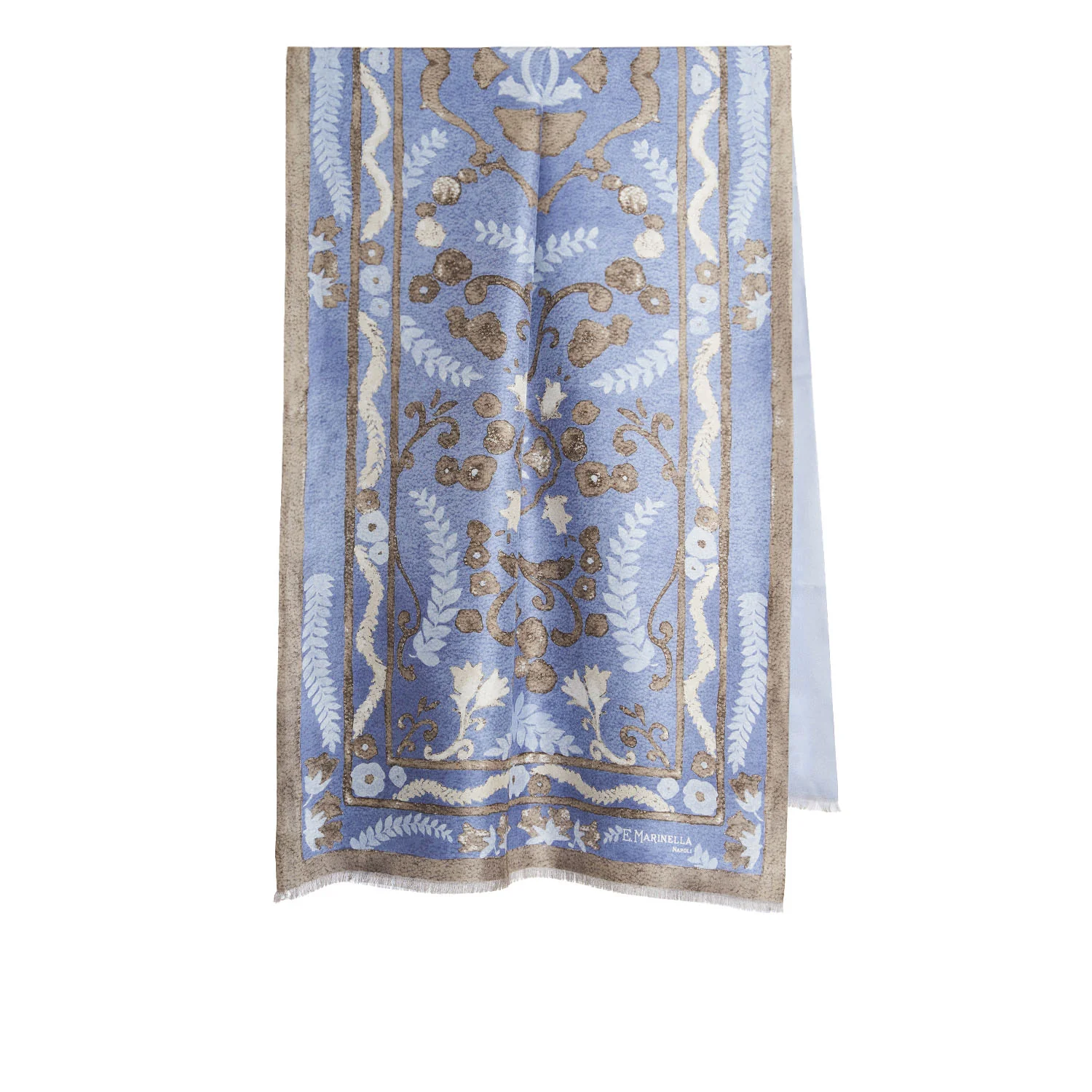 POWDER BLUE STOLE 115 IN SILK - Image 3
