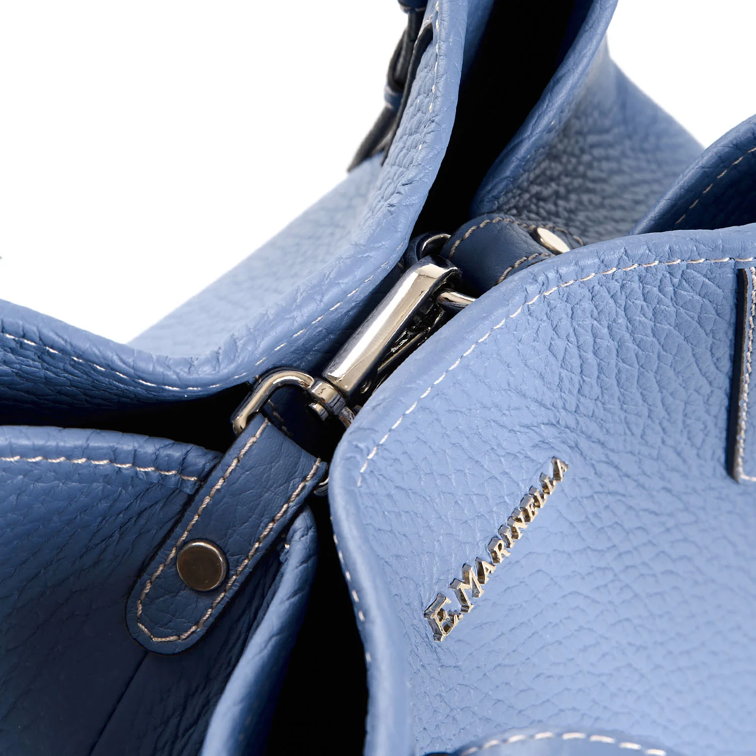 POWDER BLUE MIDI TOTE BAG - Image 7