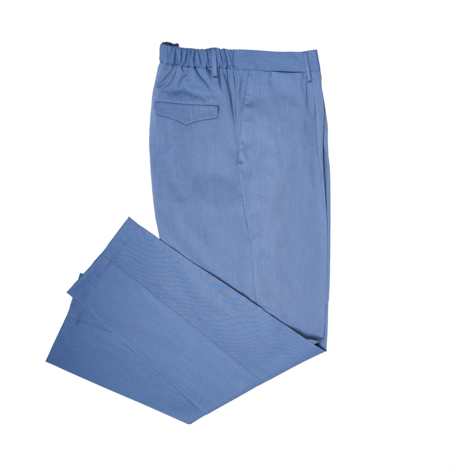 POWDER BLUE STRETCH TROUSERS - Image 4