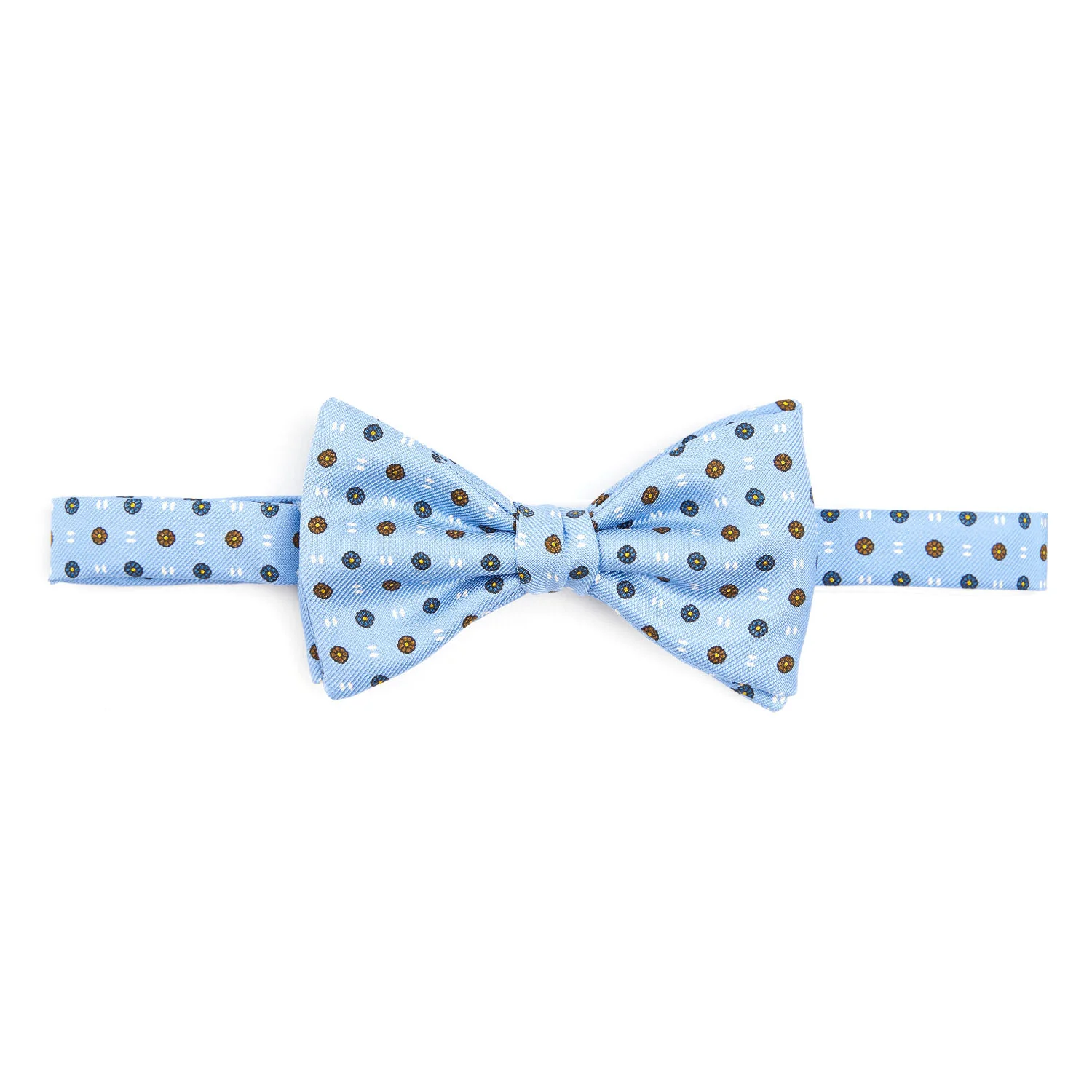 LIGHT BLUE PRE-KNOTTED SILK BOWTIE - Image 3