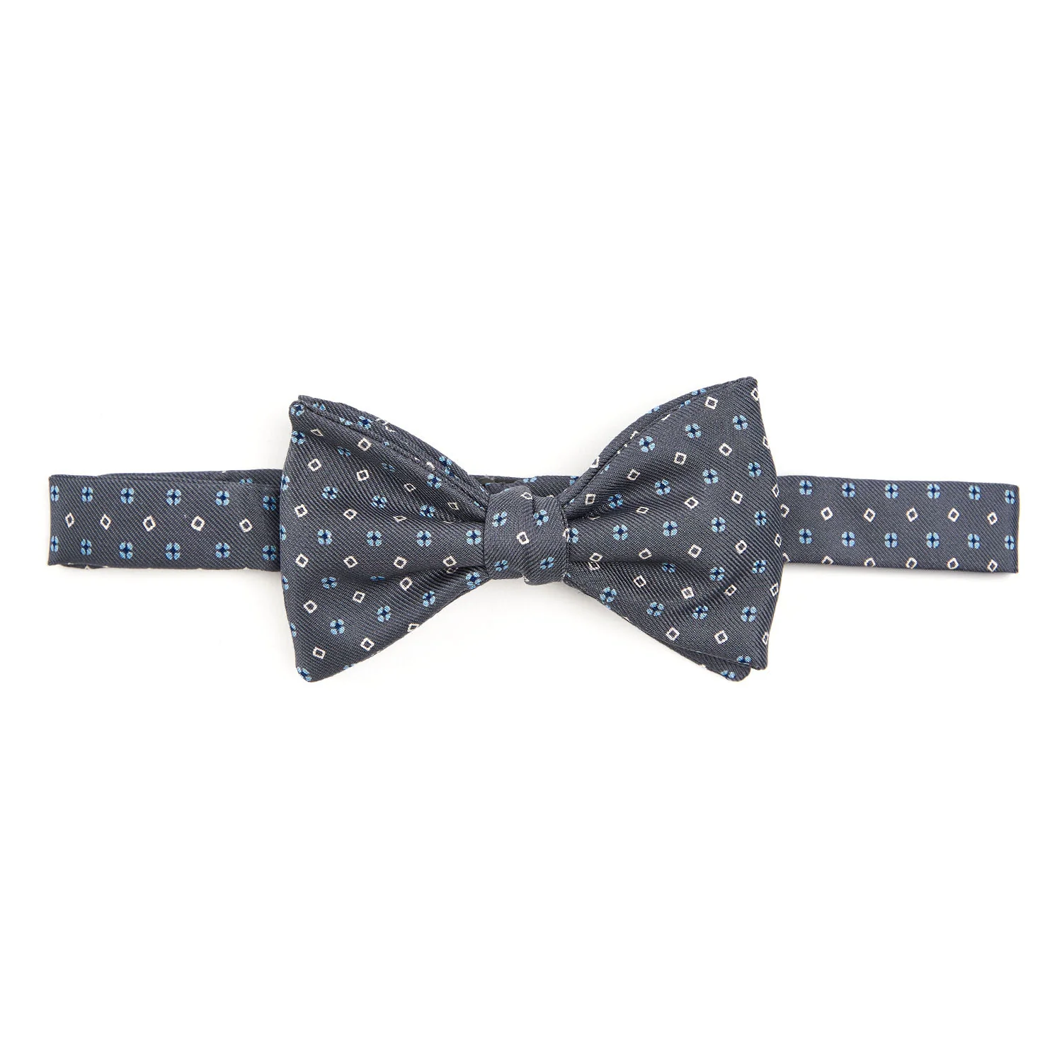 DARK GREY PRE-KNOTTED SILK BOWTIE - Image 3