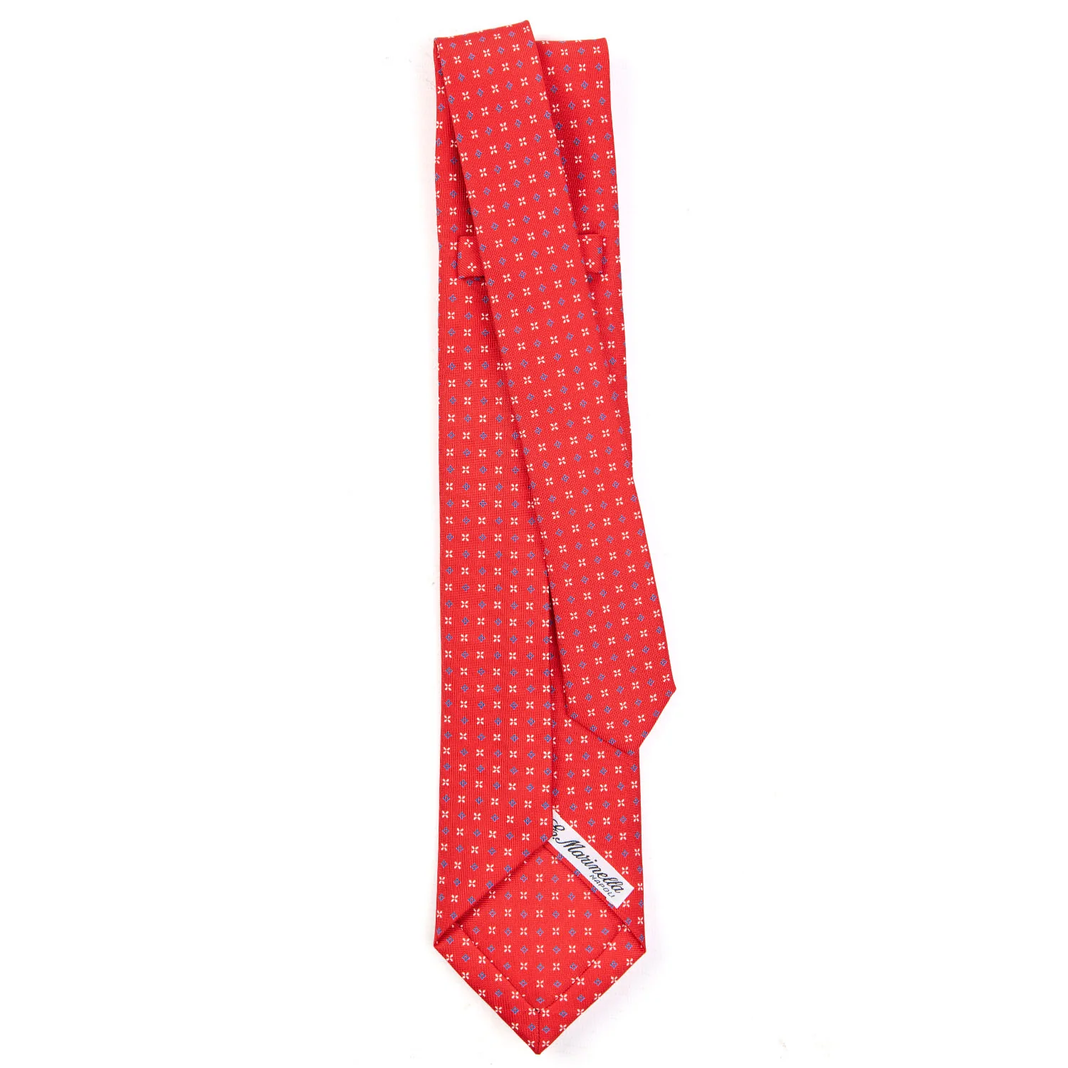 RED 5 FOLD SARTORIAL SILK TIE - Image 3