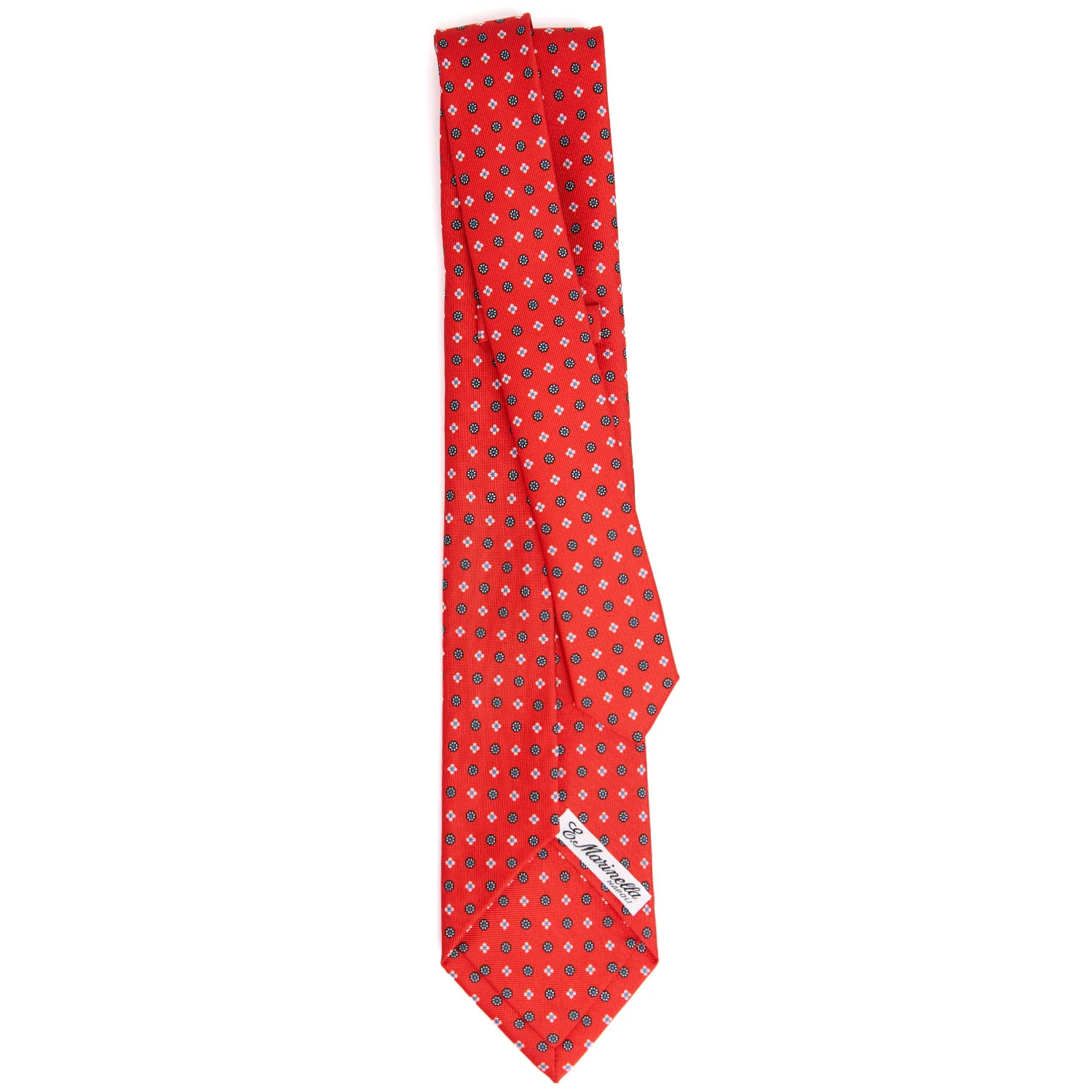 RED 5 FOLD SARTORIAL SILK TIE - Image 3