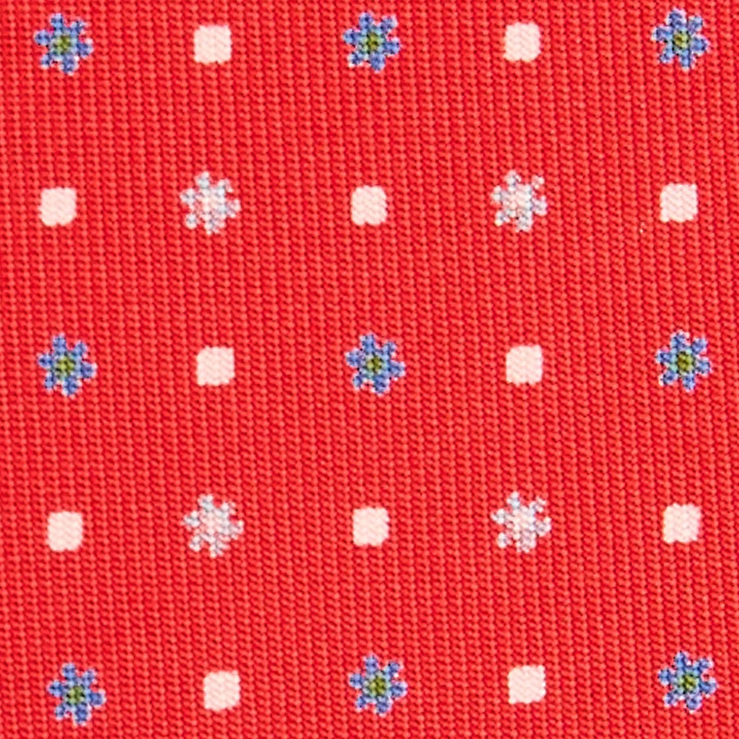 RED 7 FOLD SARTORIAL SILK TIE - Image 4