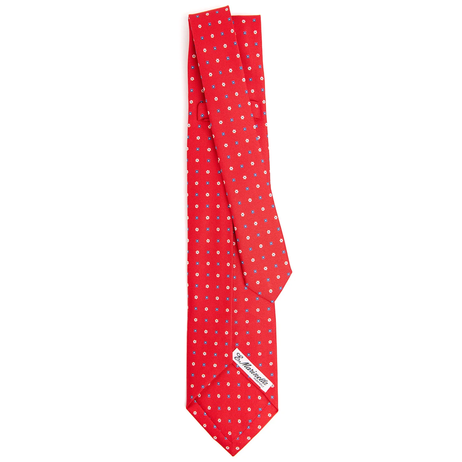 RED 9 FOLD SARTORIAL SILK TIE - Image 3