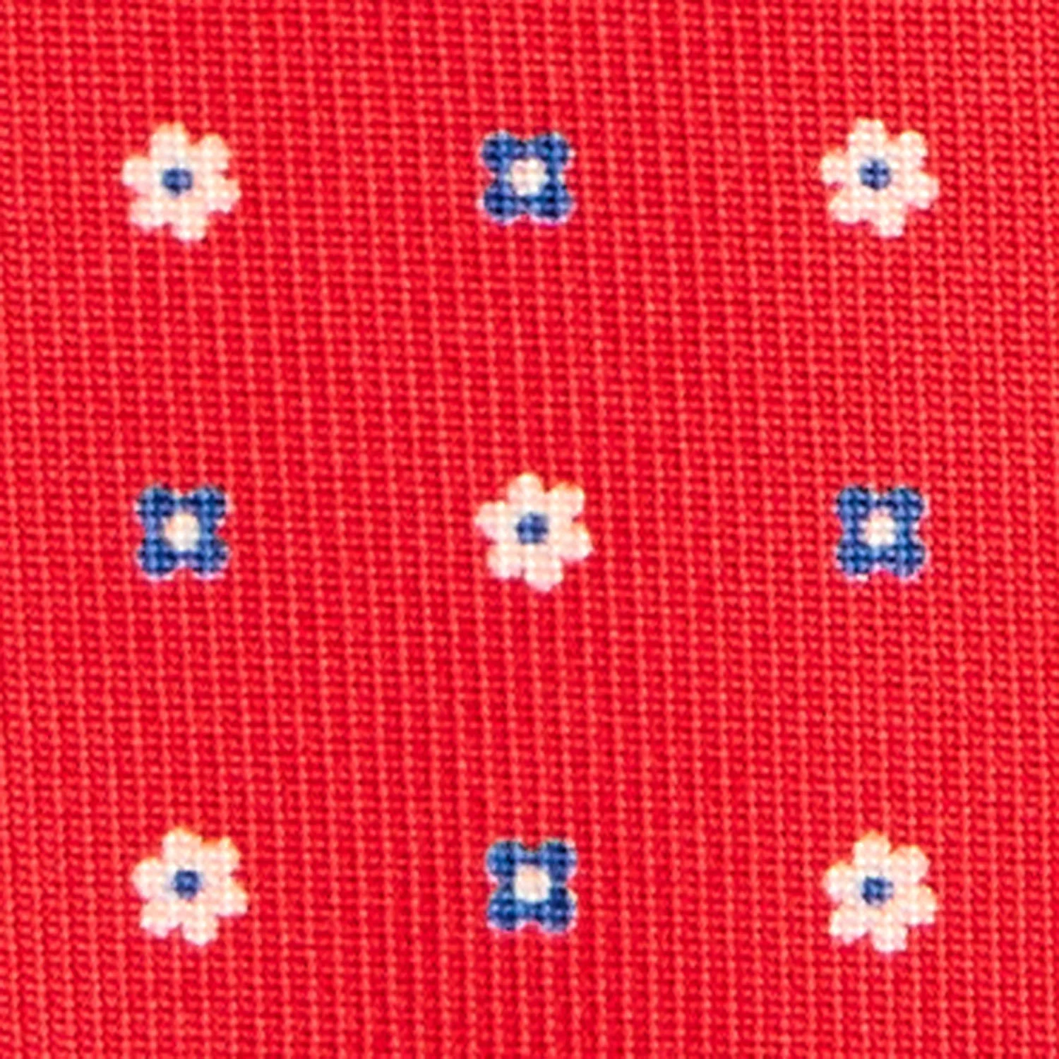 RED 9 FOLD SARTORIAL SILK TIE - Image 4